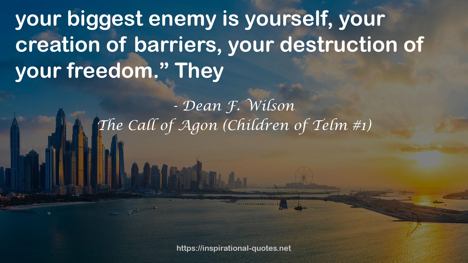 The Call of Agon (Children of Telm #1) QUOTES