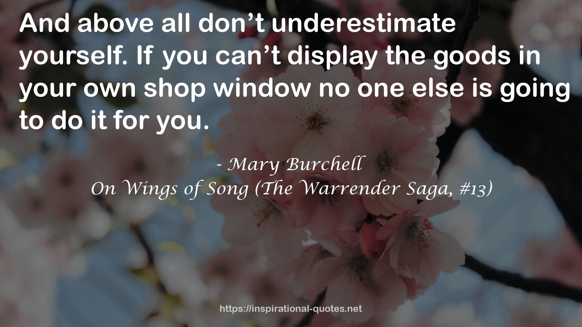 On Wings of Song (The Warrender Saga, #13) QUOTES