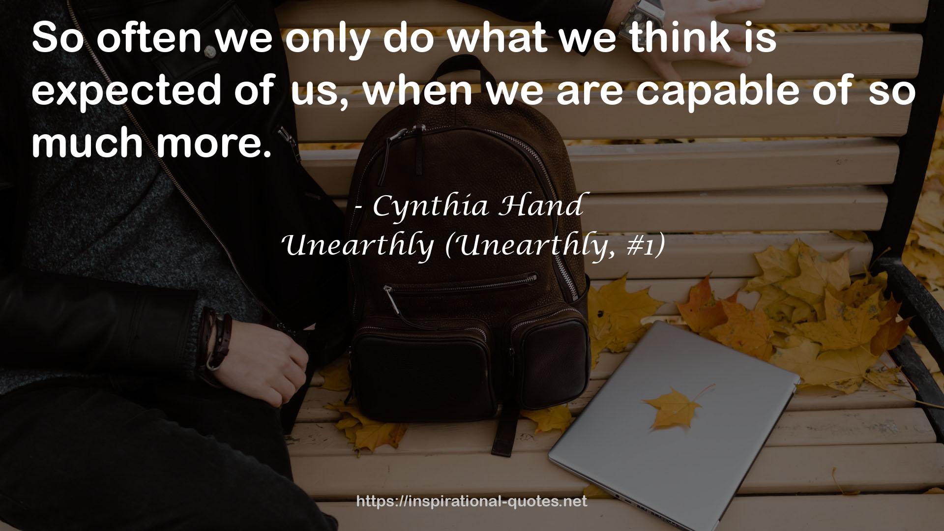 Unearthly (Unearthly, #1) QUOTES