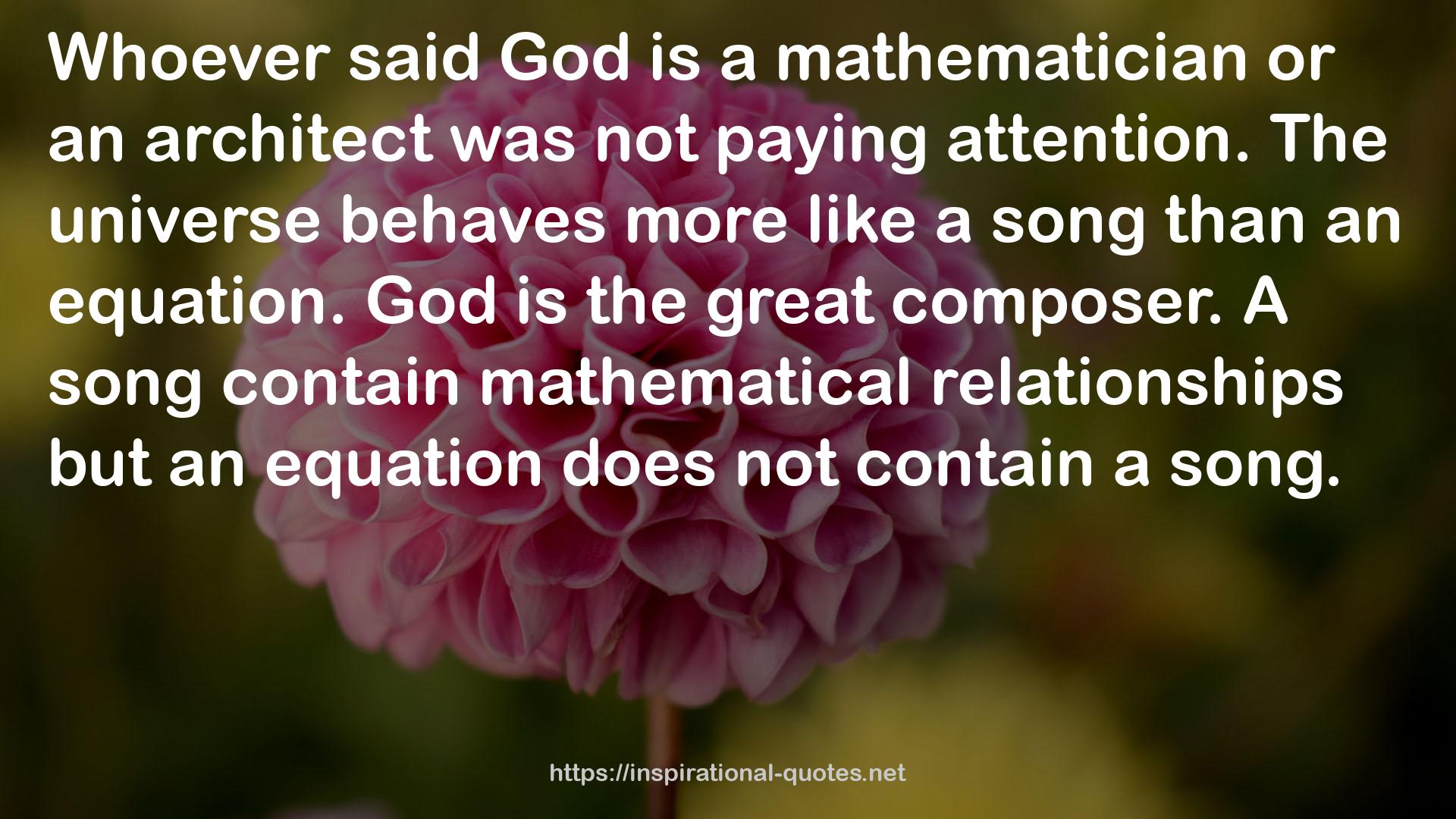A mathematician  QUOTES