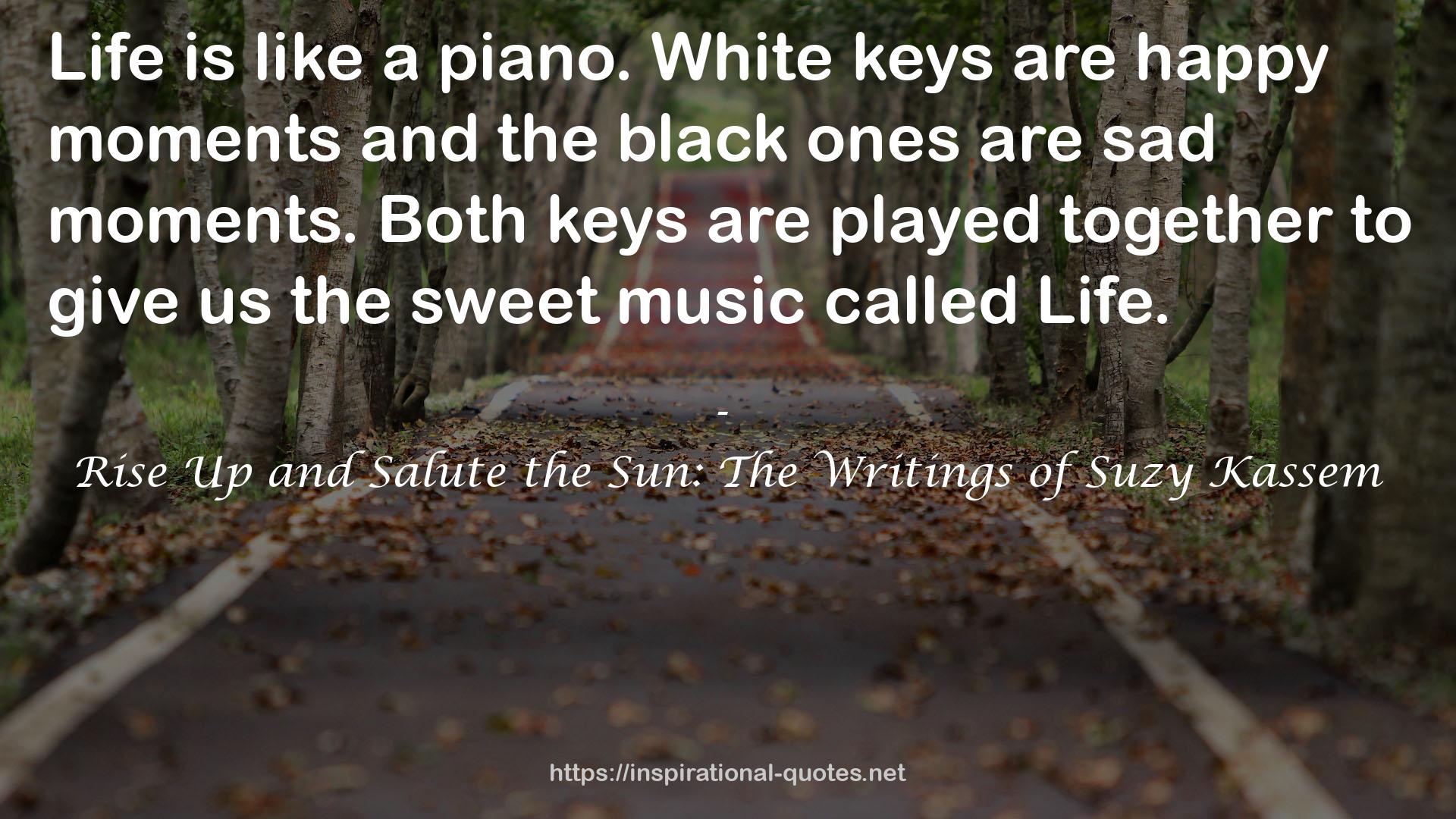 White keys  QUOTES