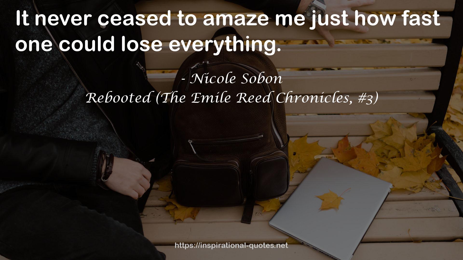 Rebooted (The Emile Reed Chronicles, #3) QUOTES