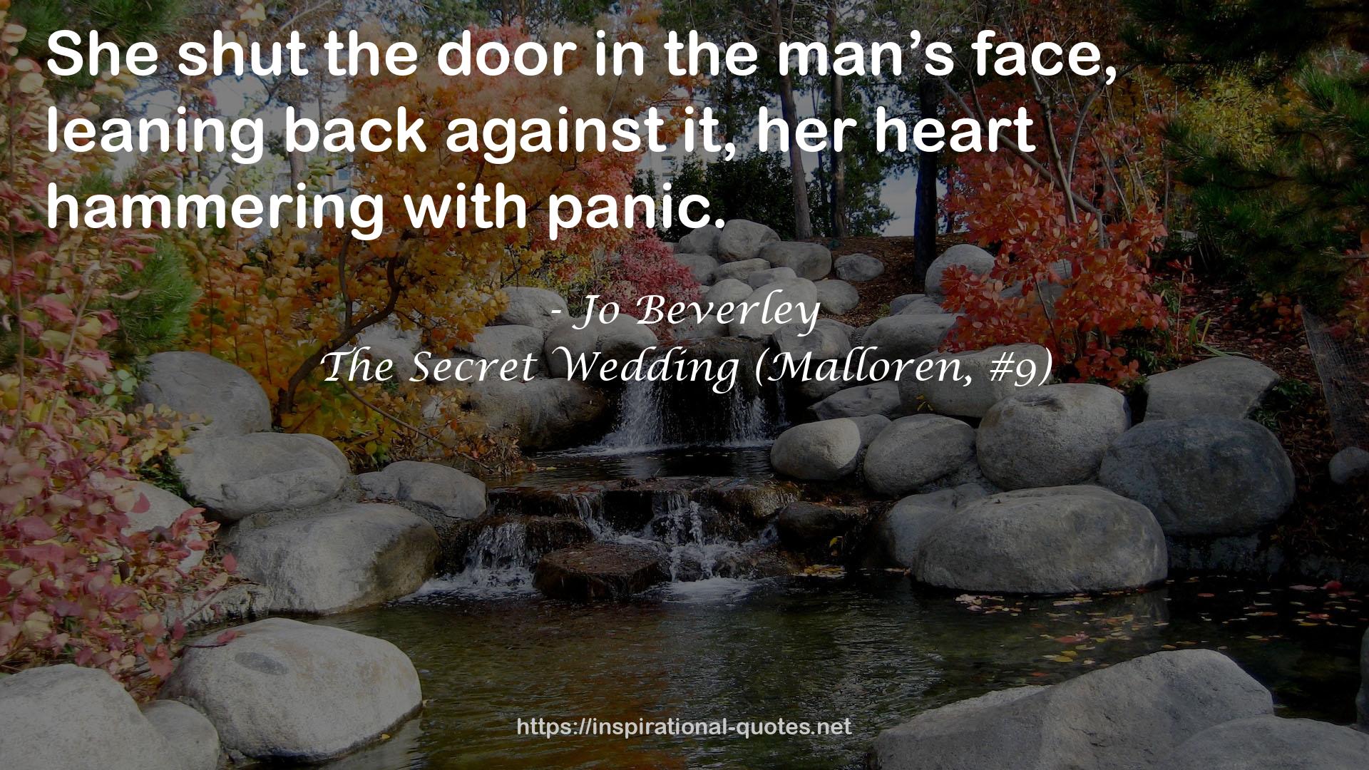 The Secret Wedding (Malloren, #9) QUOTES