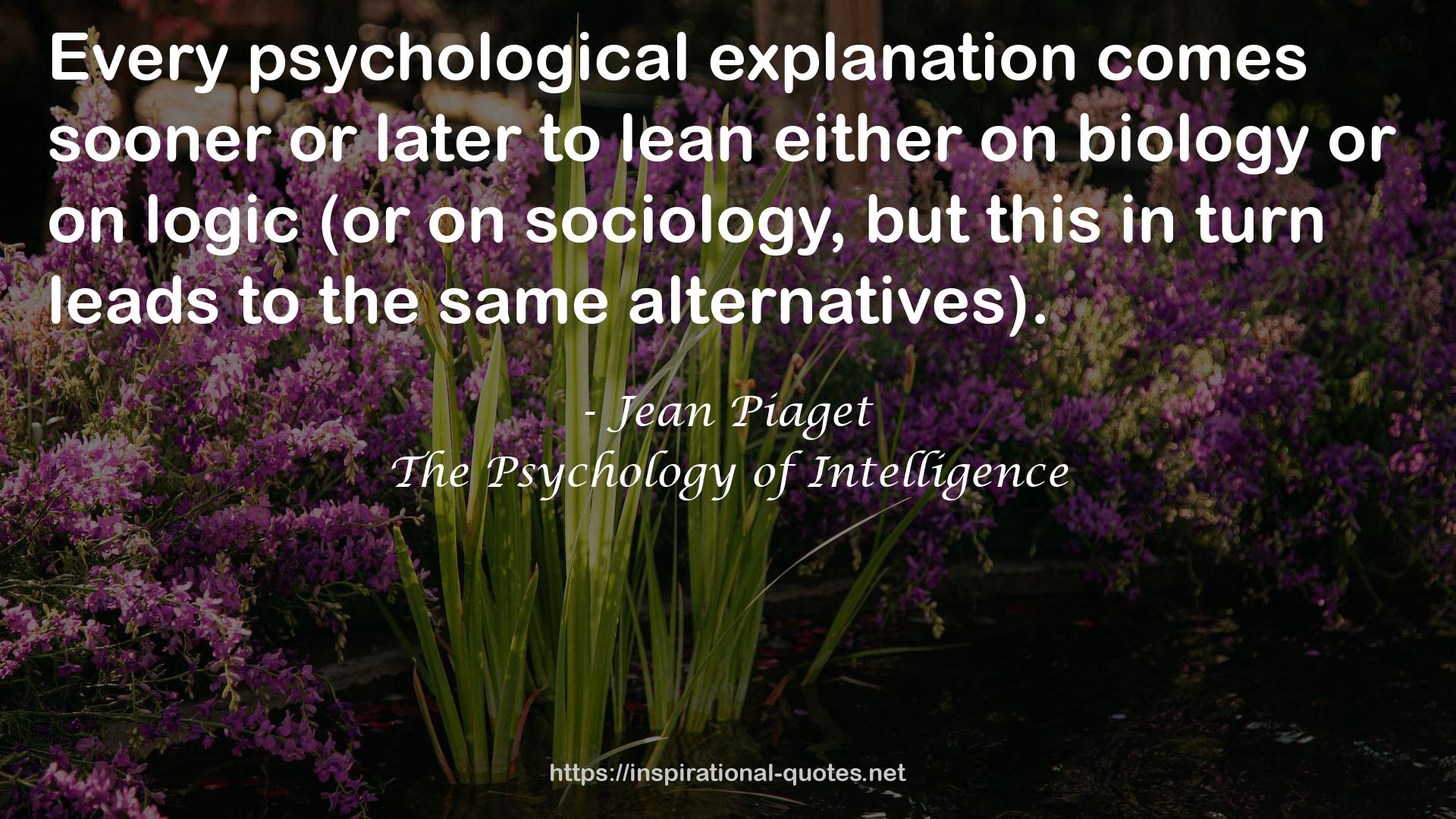 Jean Piaget QUOTES