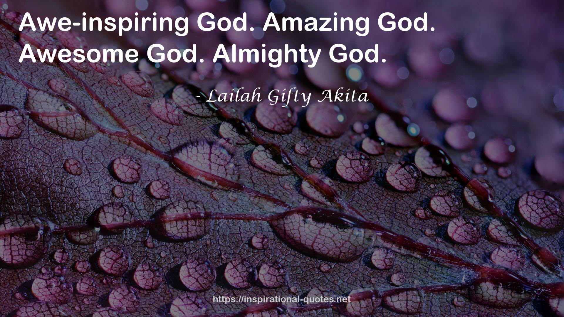 Amazing God  QUOTES