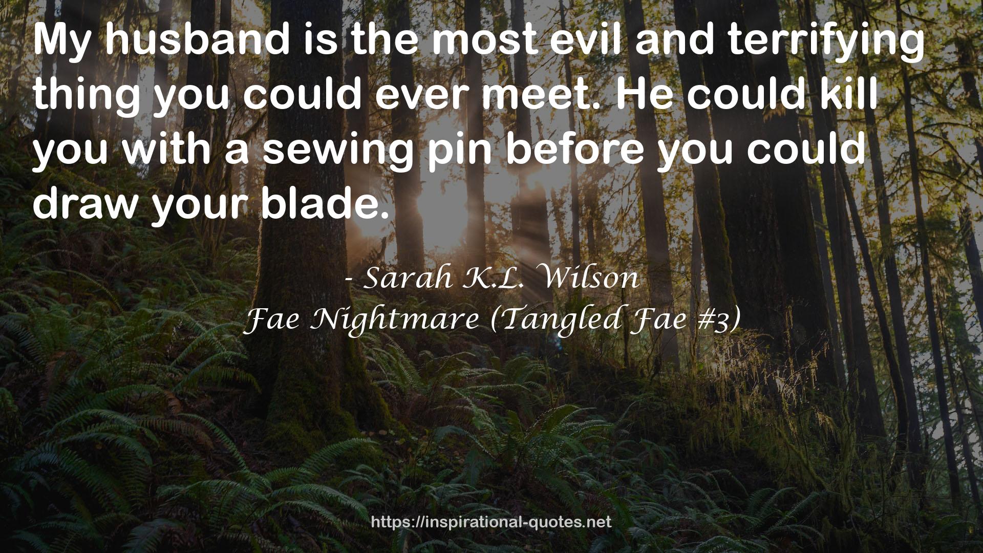 Fae Nightmare (Tangled Fae #3) QUOTES