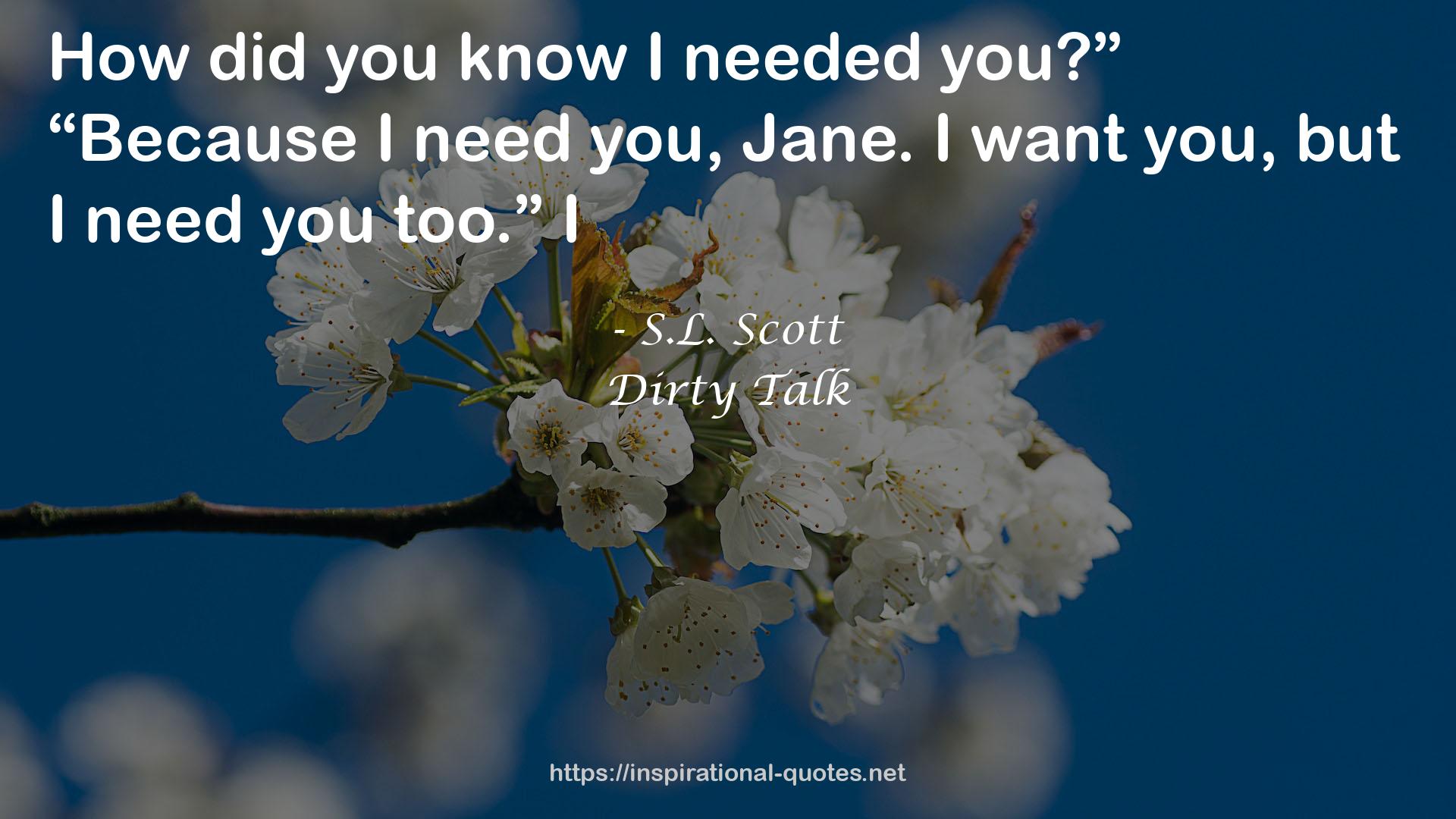 Dirty Talk QUOTES
