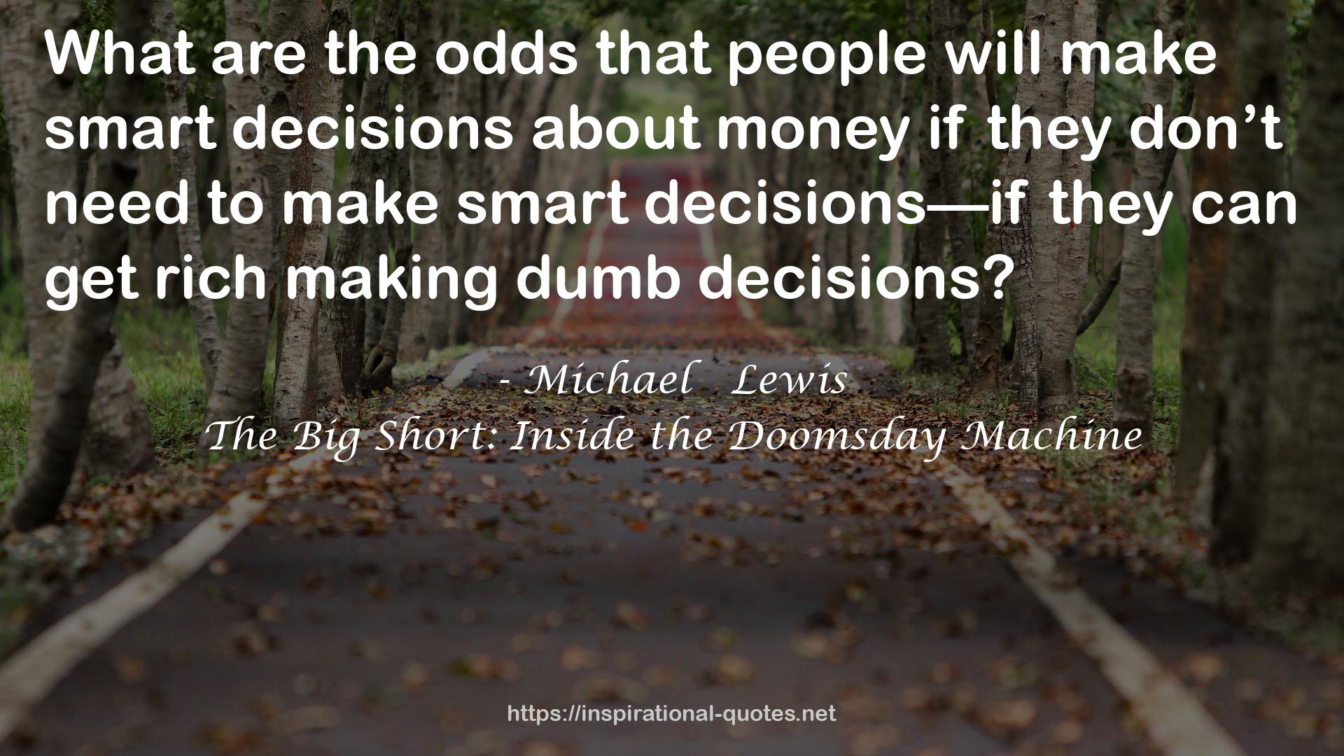 The Big Short: Inside the Doomsday Machine QUOTES