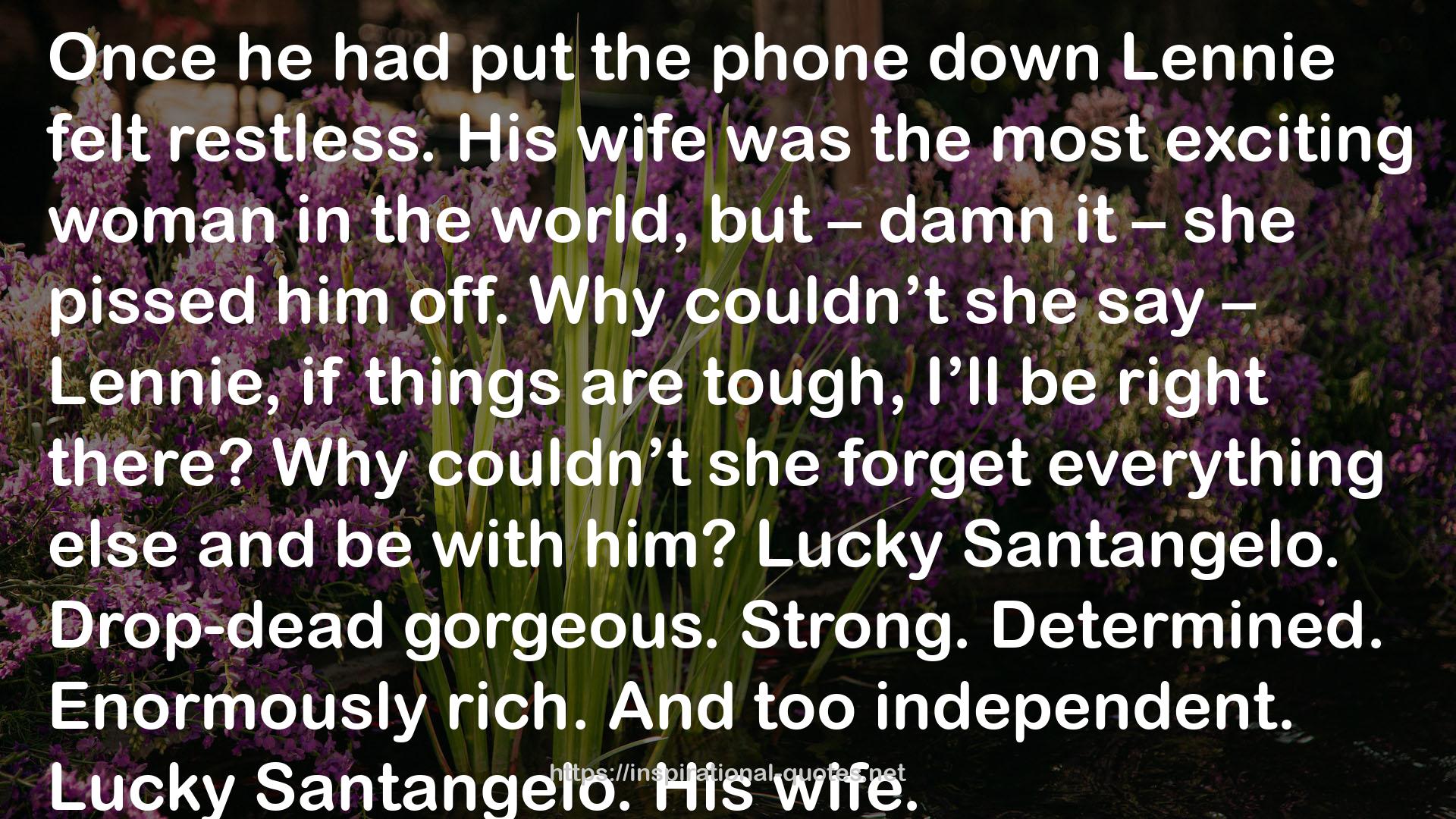 Lady Boss (Lucky Santangelo, #3) QUOTES