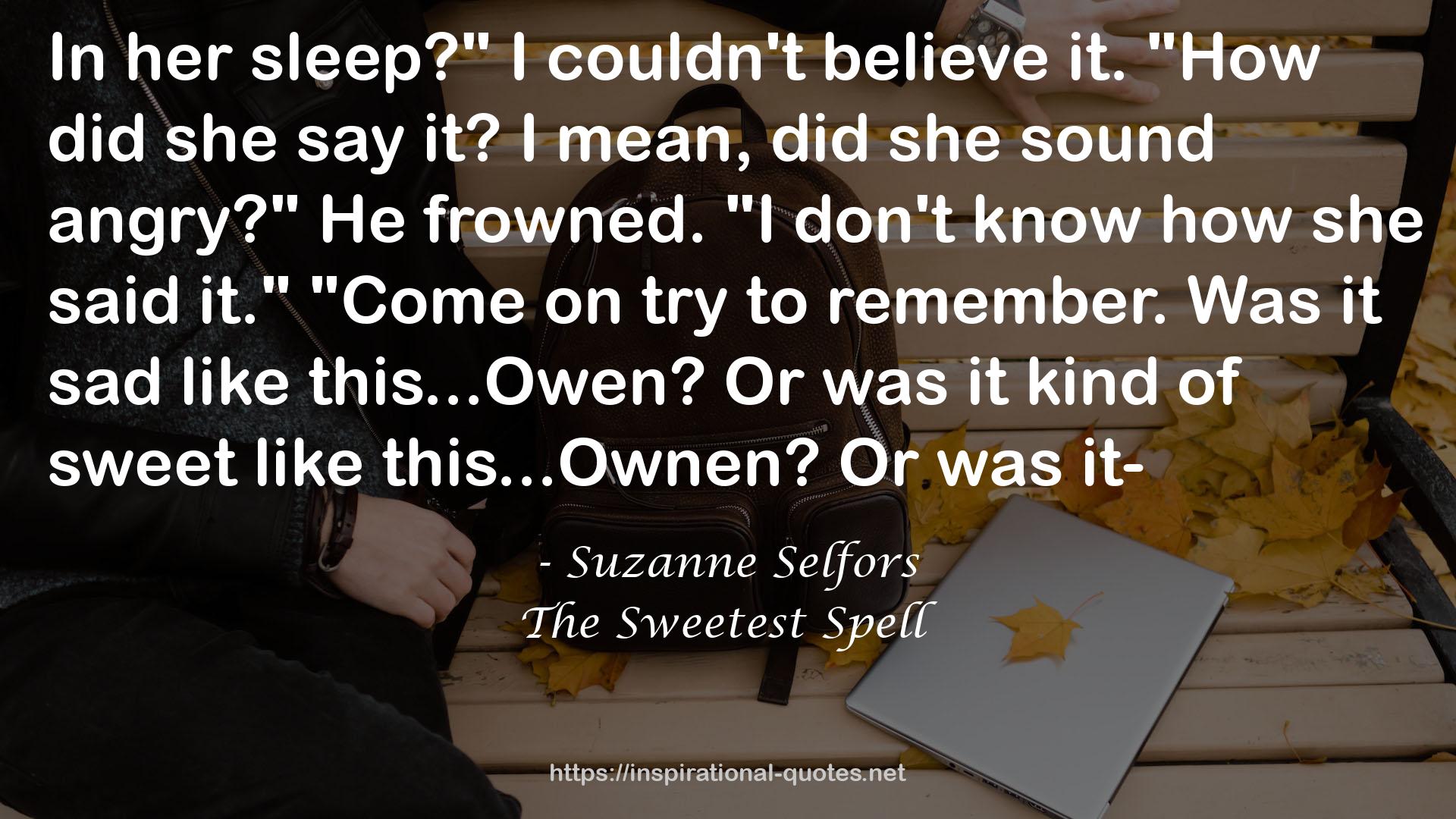 The Sweetest Spell QUOTES