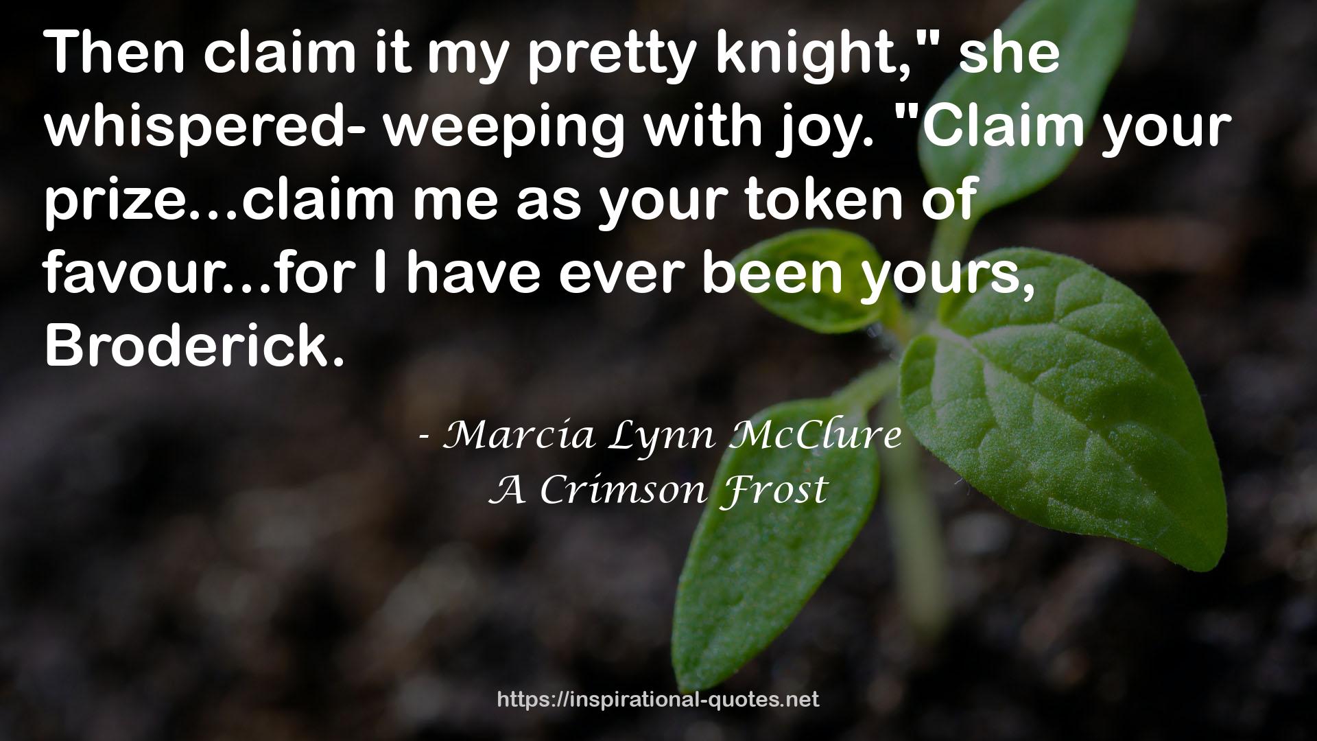 A Crimson Frost QUOTES