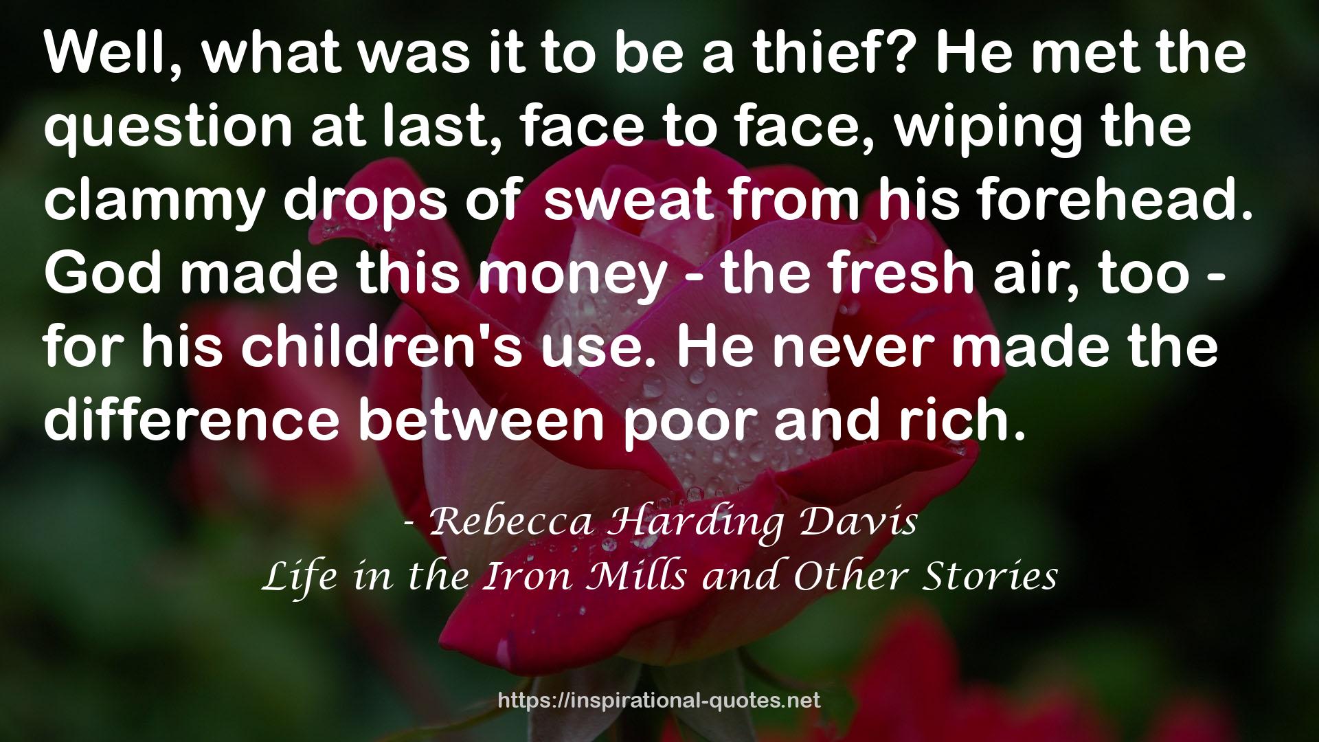 Life in the Iron Mills and Other Stories QUOTES