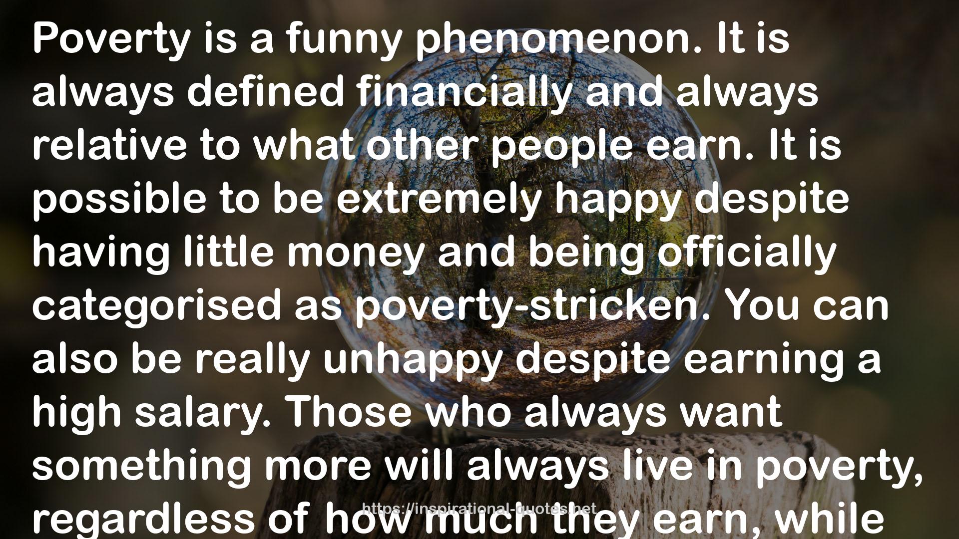 little money  QUOTES