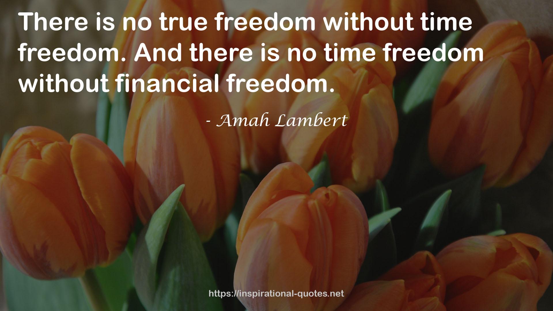 Amah Lambert QUOTES