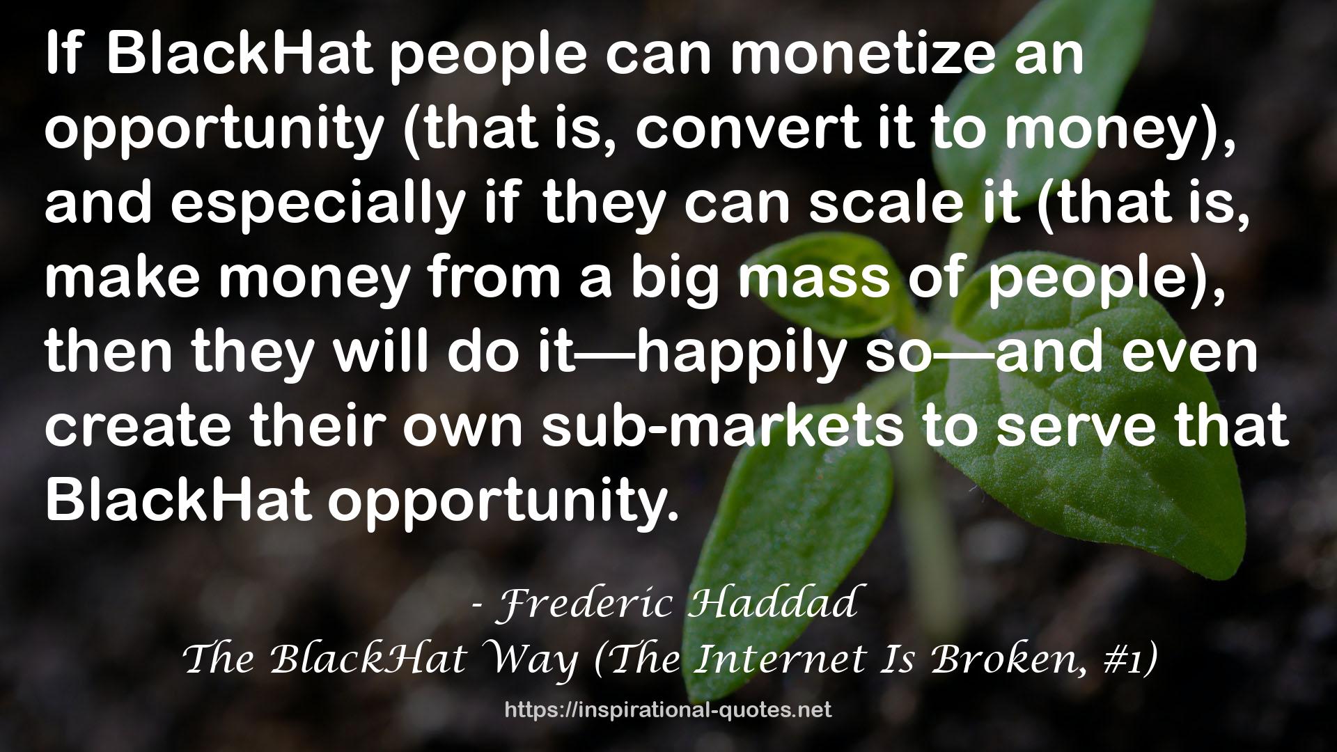 Frederic Haddad QUOTES