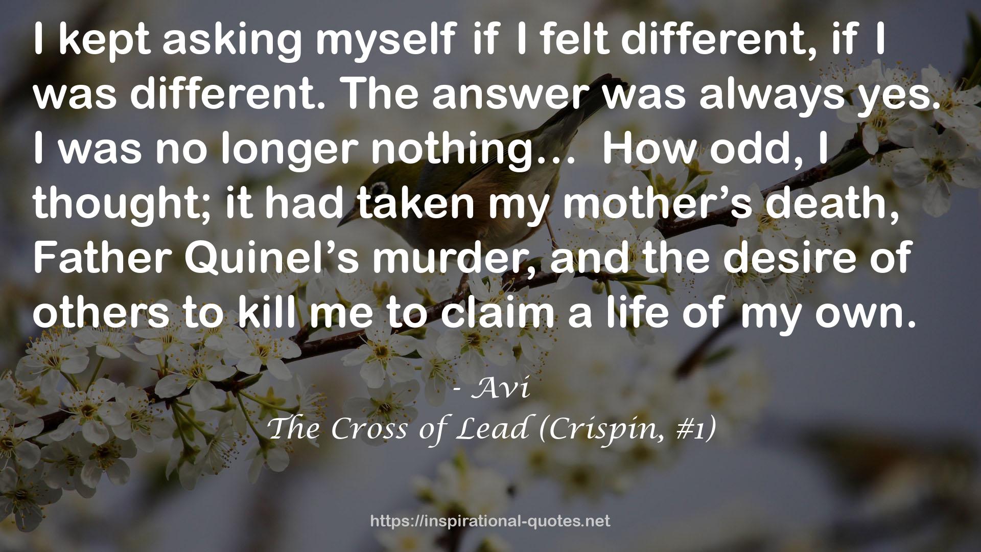 The Cross of Lead (Crispin, #1) QUOTES