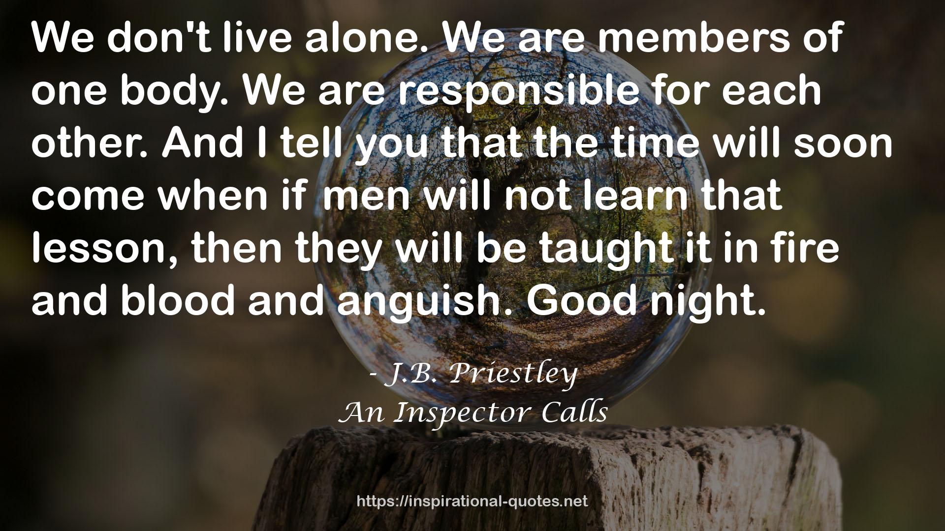 An Inspector Calls QUOTES