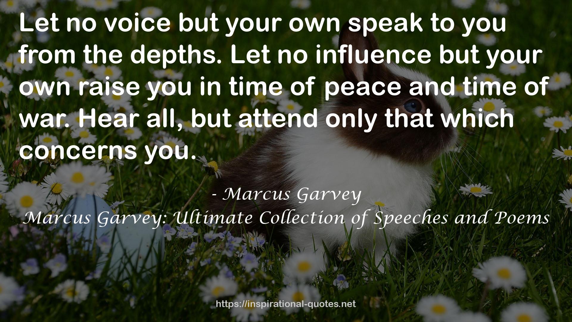 Marcus Garvey: Ultimate Collection of Speeches and Poems QUOTES