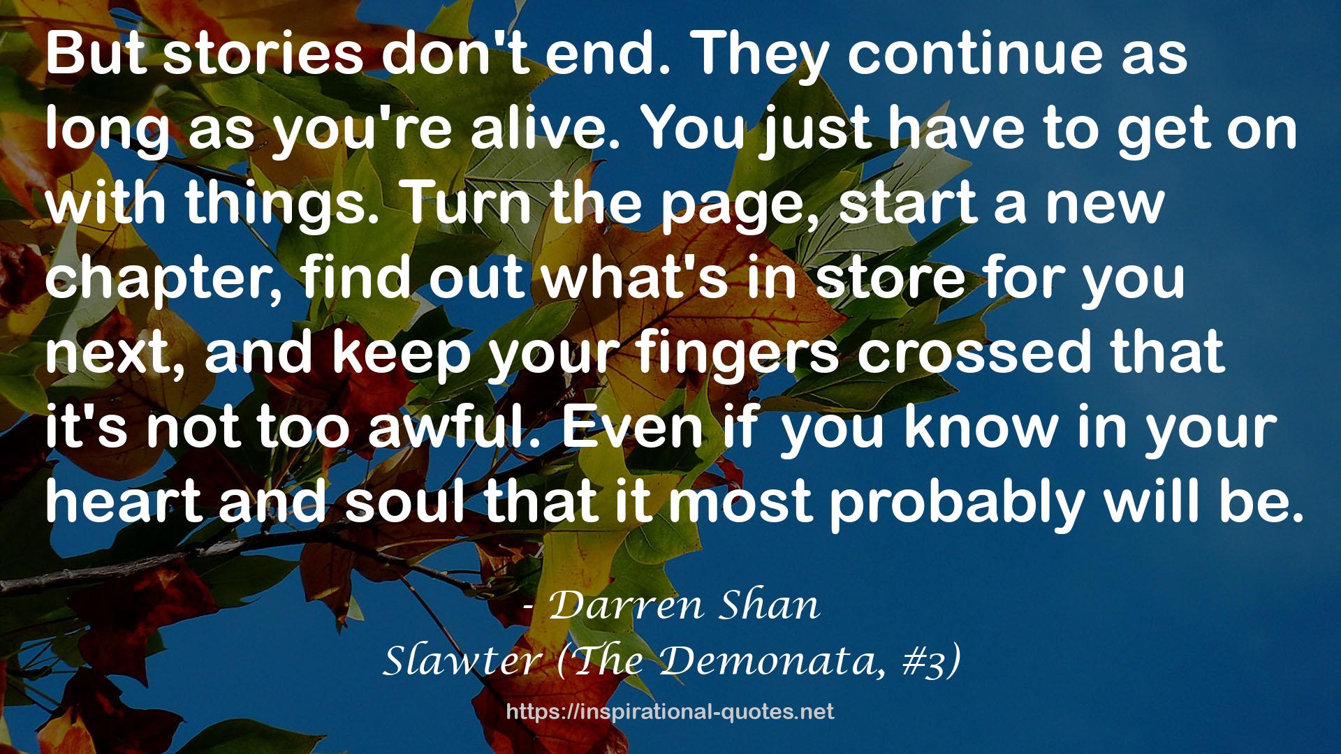 Darren Shan QUOTES