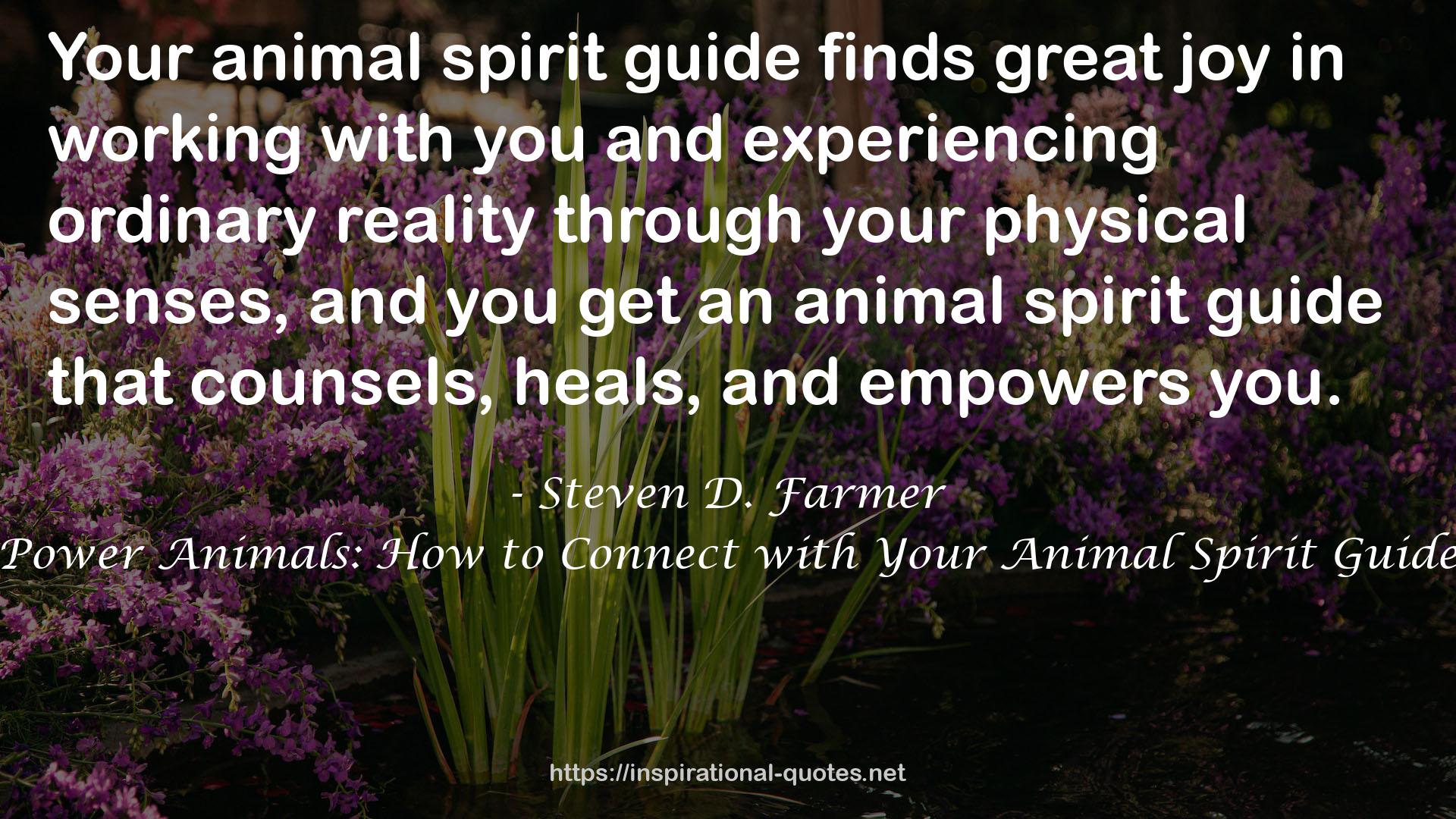 Power Animals: How to Connect with Your Animal Spirit Guide QUOTES