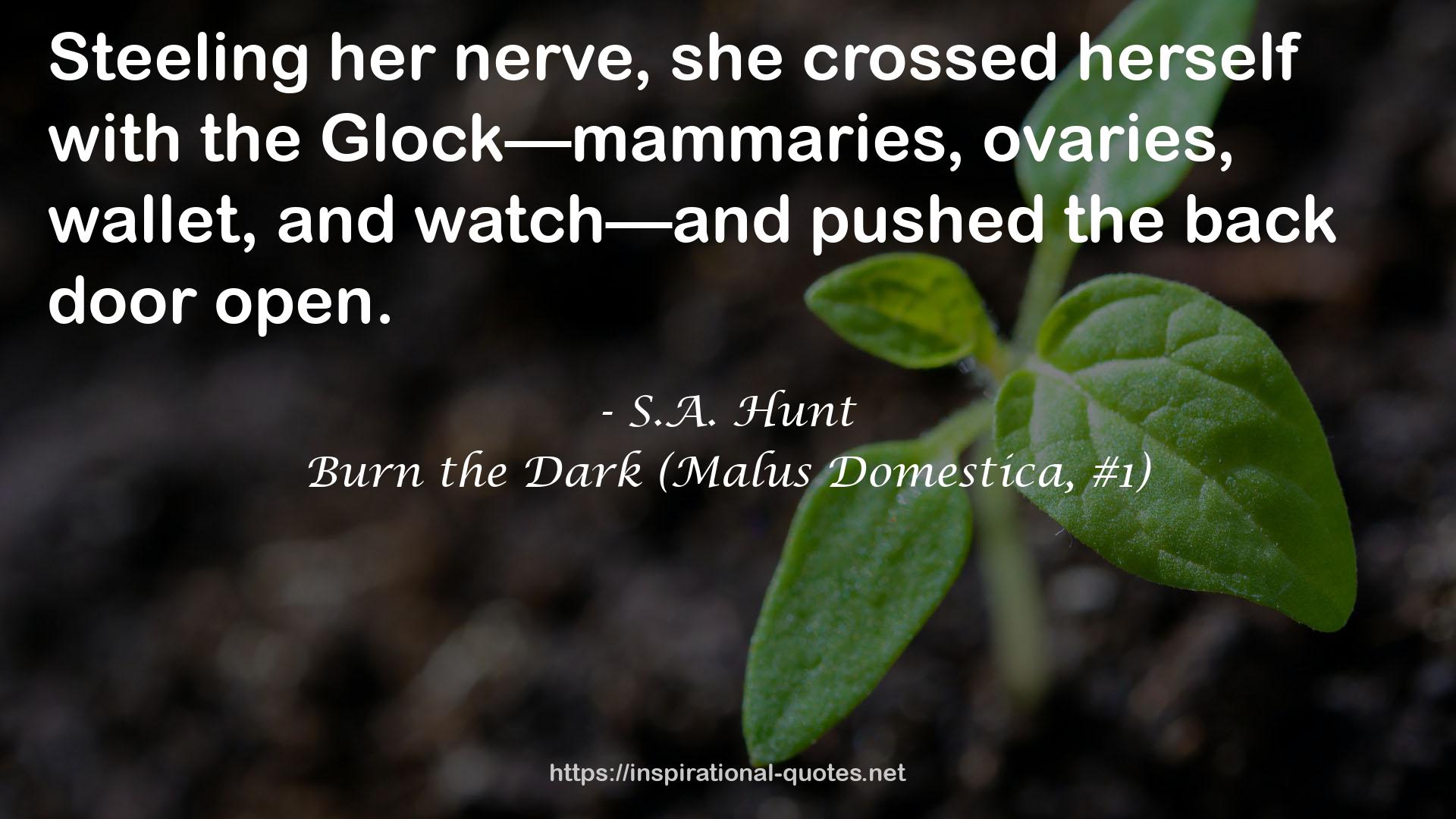 Burn the Dark (Malus Domestica, #1) QUOTES