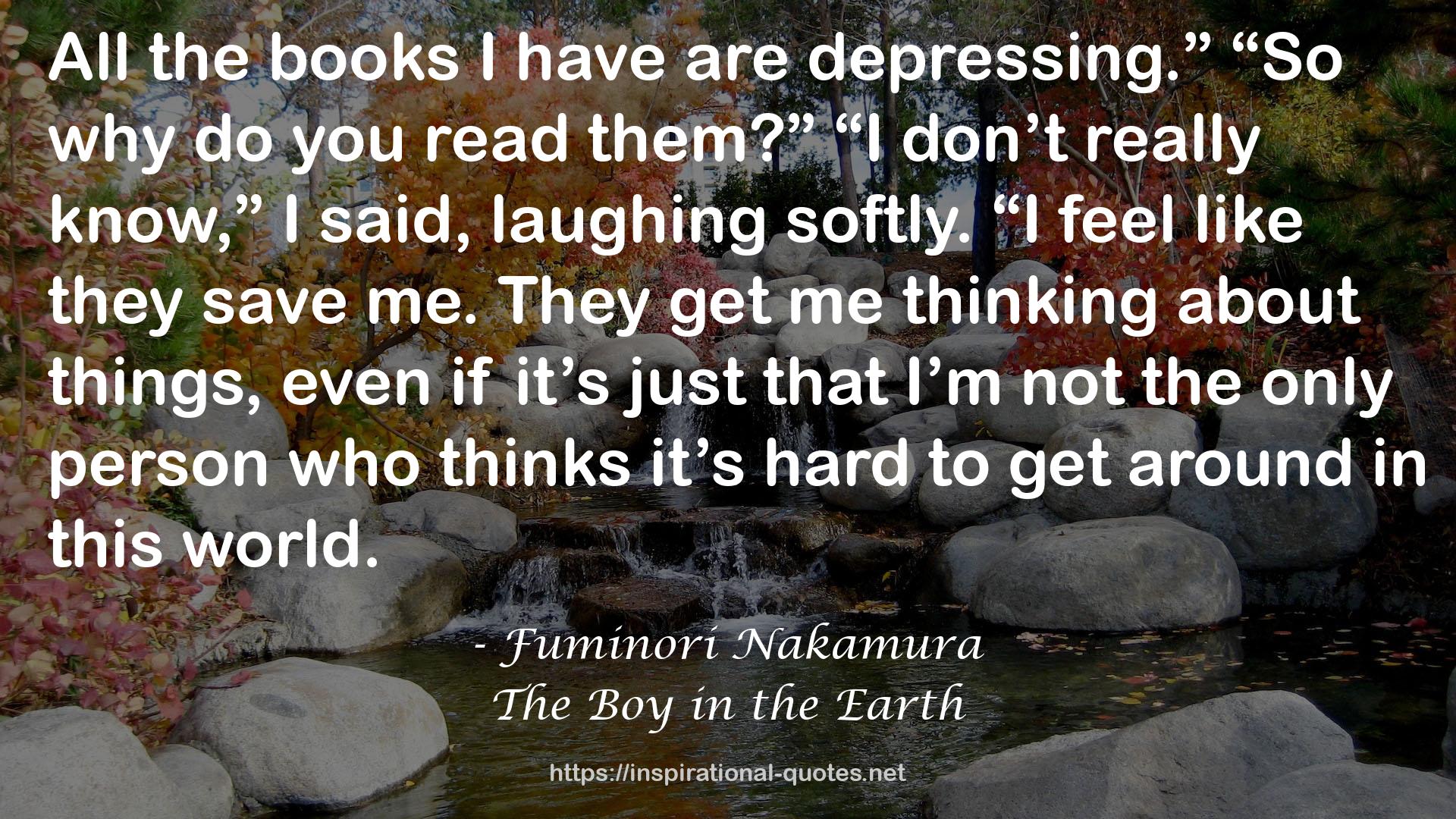 The Boy in the Earth QUOTES