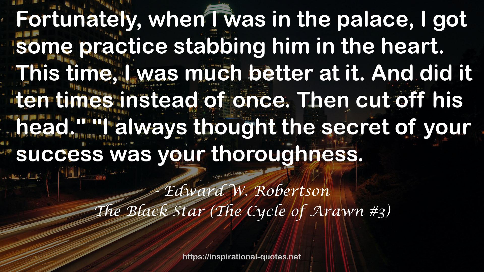 The Black Star (The Cycle of Arawn #3) QUOTES