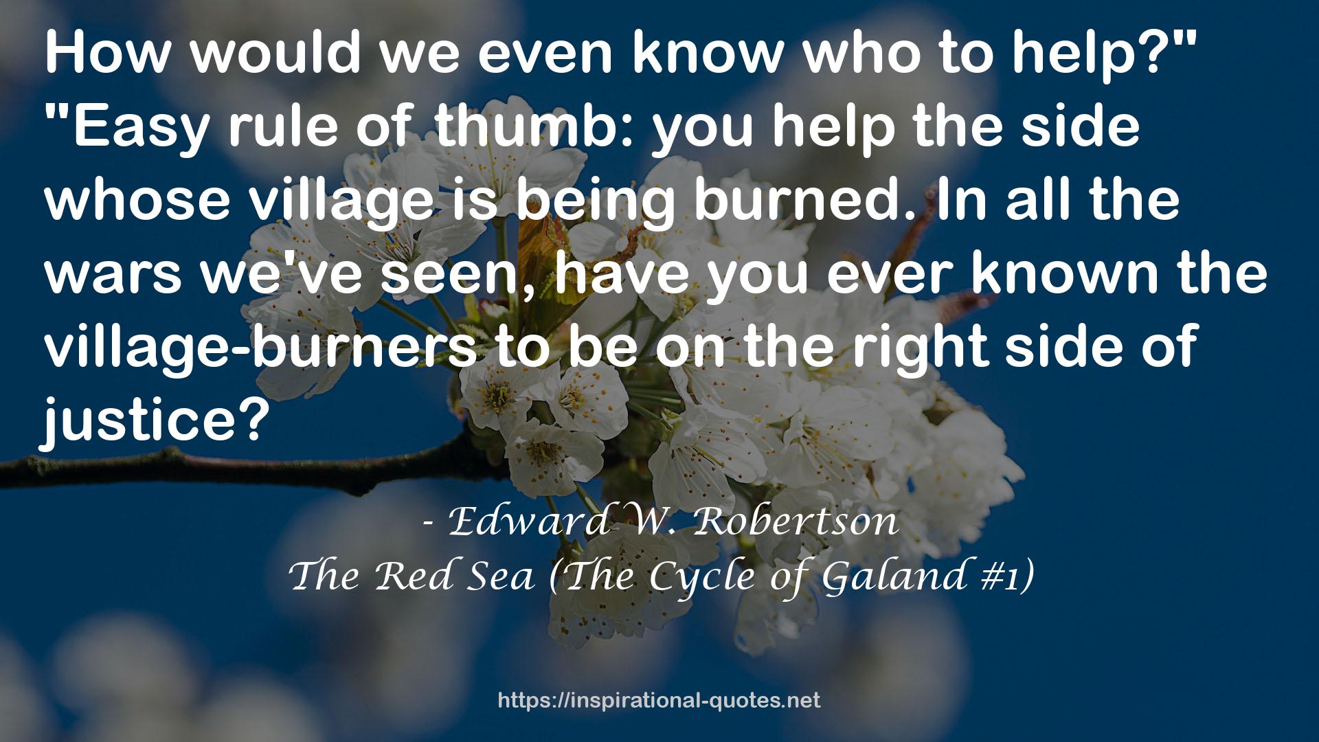 The Red Sea (The Cycle of Galand #1) QUOTES