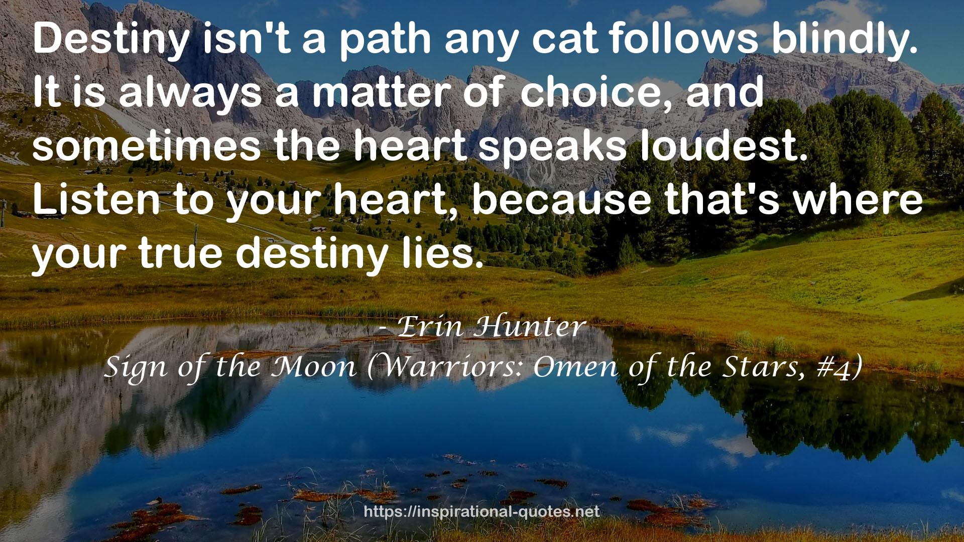 Sign of the Moon (Warriors: Omen of the Stars, #4) QUOTES