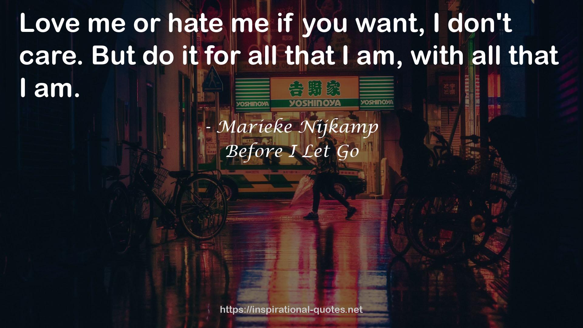Before I Let Go QUOTES