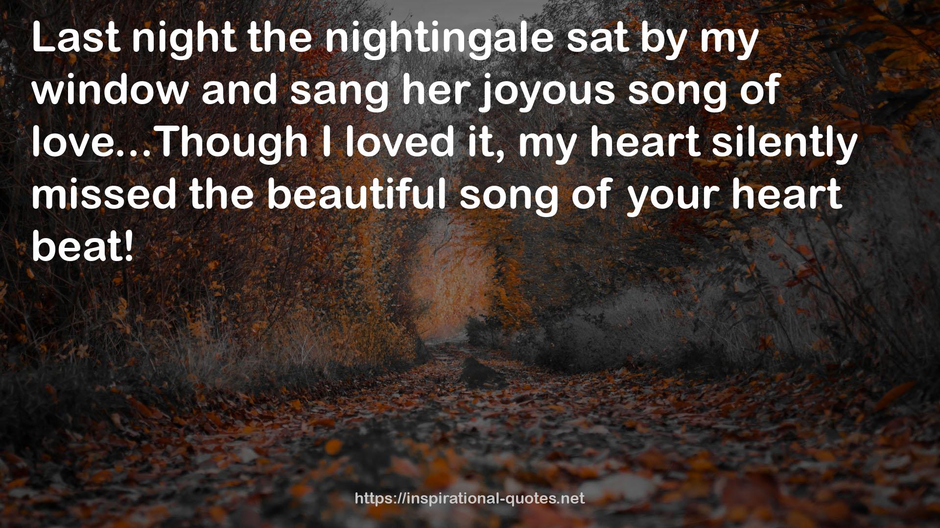 her joyous song  QUOTES