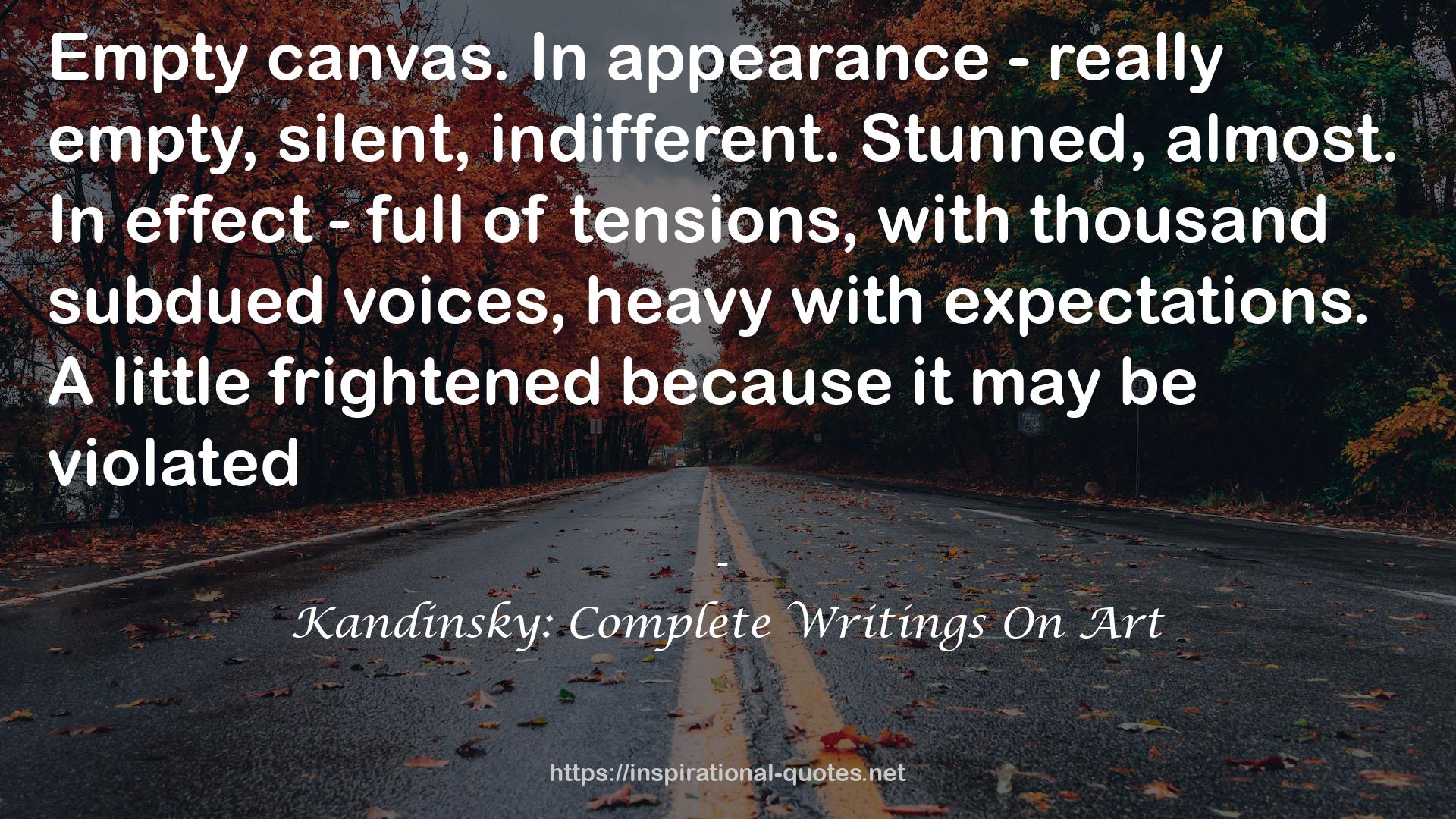 Kandinsky: Complete Writings On Art QUOTES