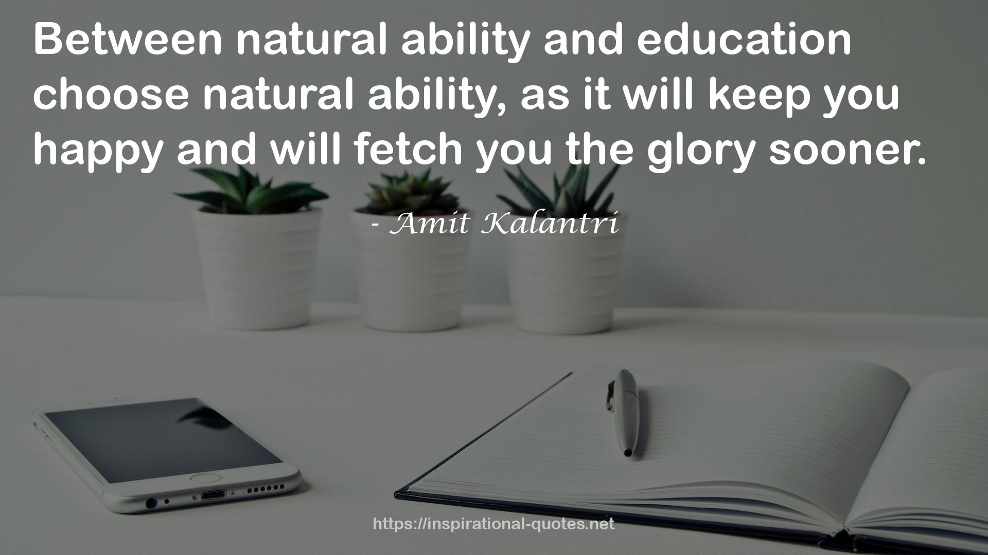 natural ability  QUOTES