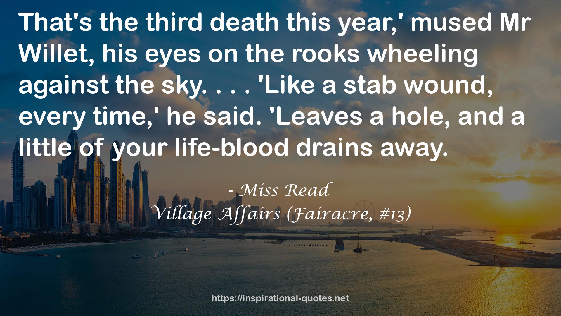 Village Affairs (Fairacre, #13) QUOTES