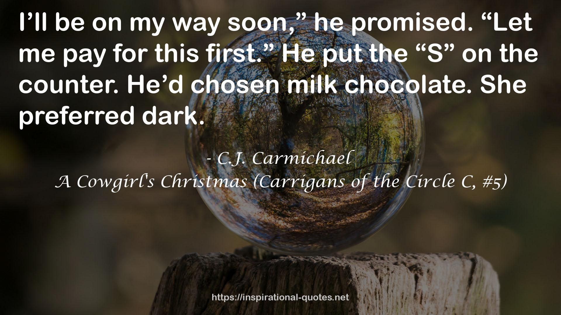 A Cowgirl's Christmas (Carrigans of the Circle C, #5) QUOTES
