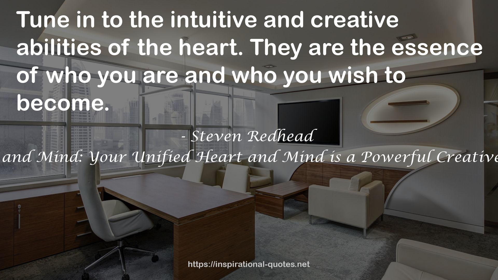 the intuitive and creative abilities  QUOTES