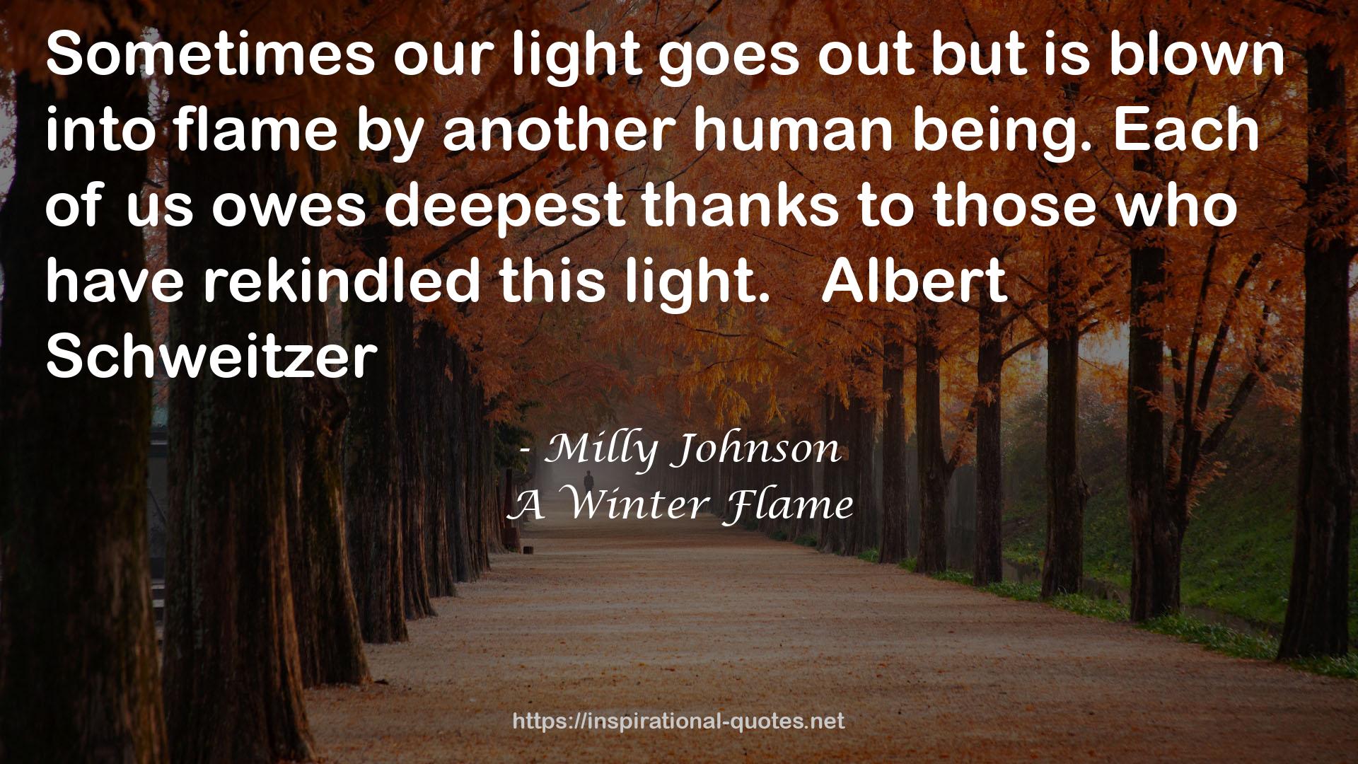 A Winter Flame QUOTES