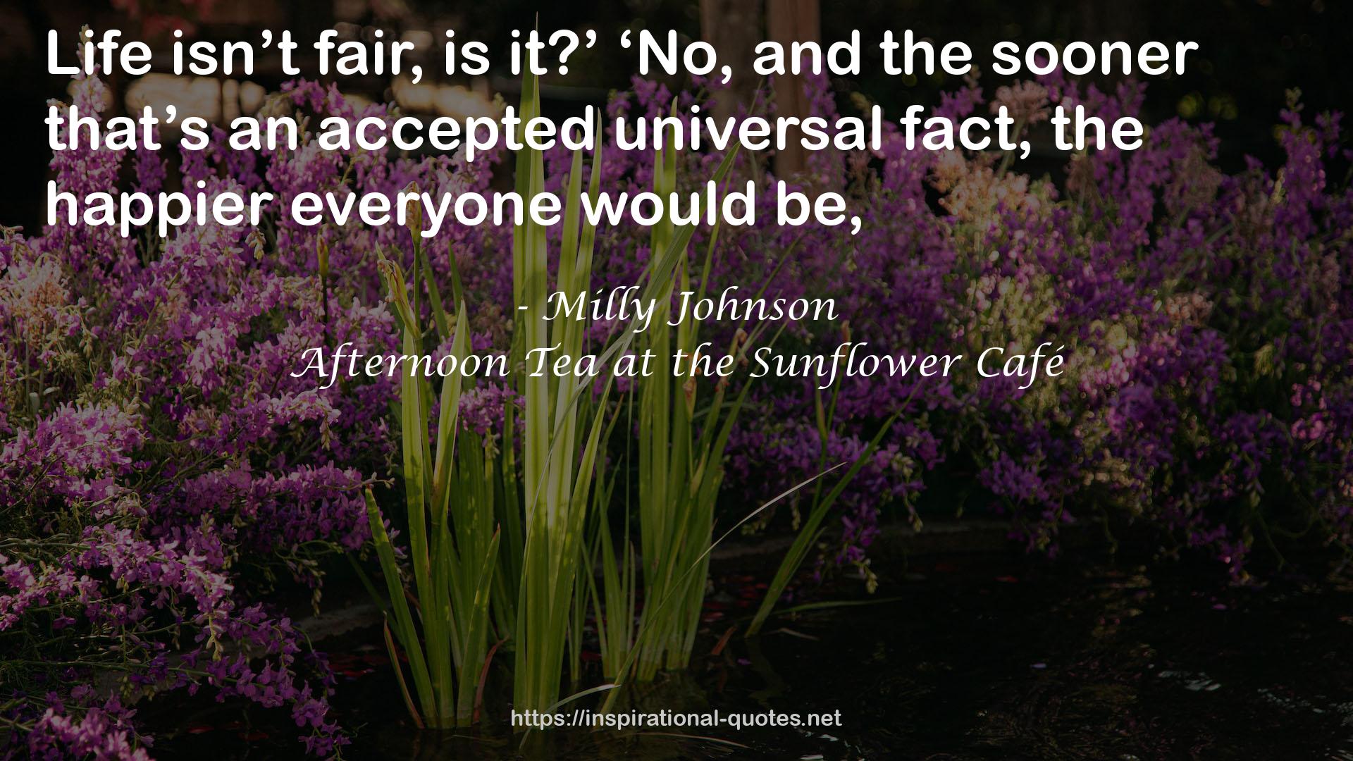 Afternoon Tea at the Sunflower Café QUOTES