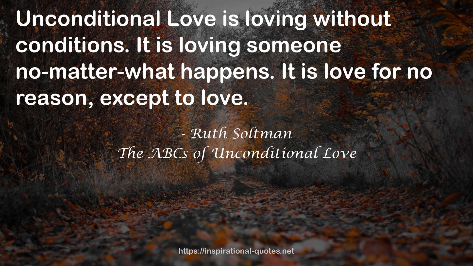 The ABCs of Unconditional Love QUOTES