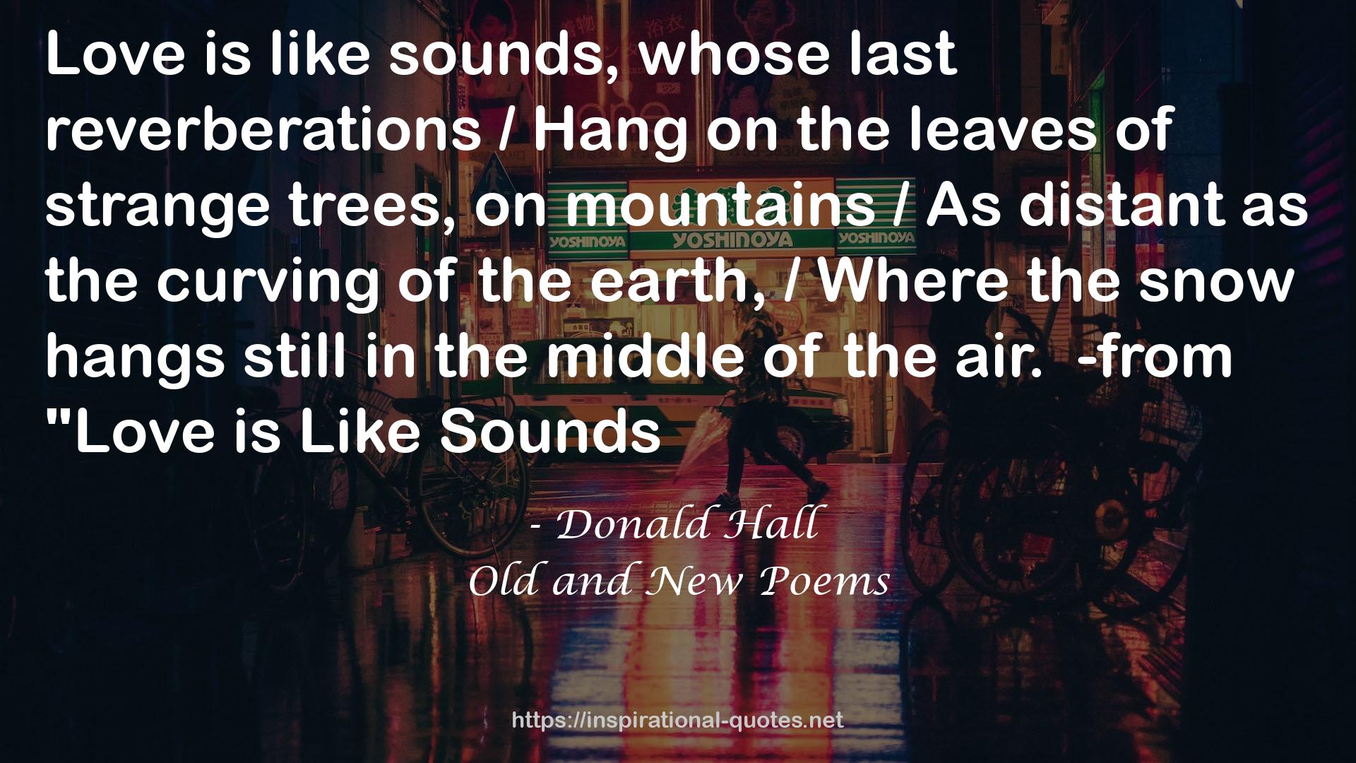 Old and New Poems QUOTES