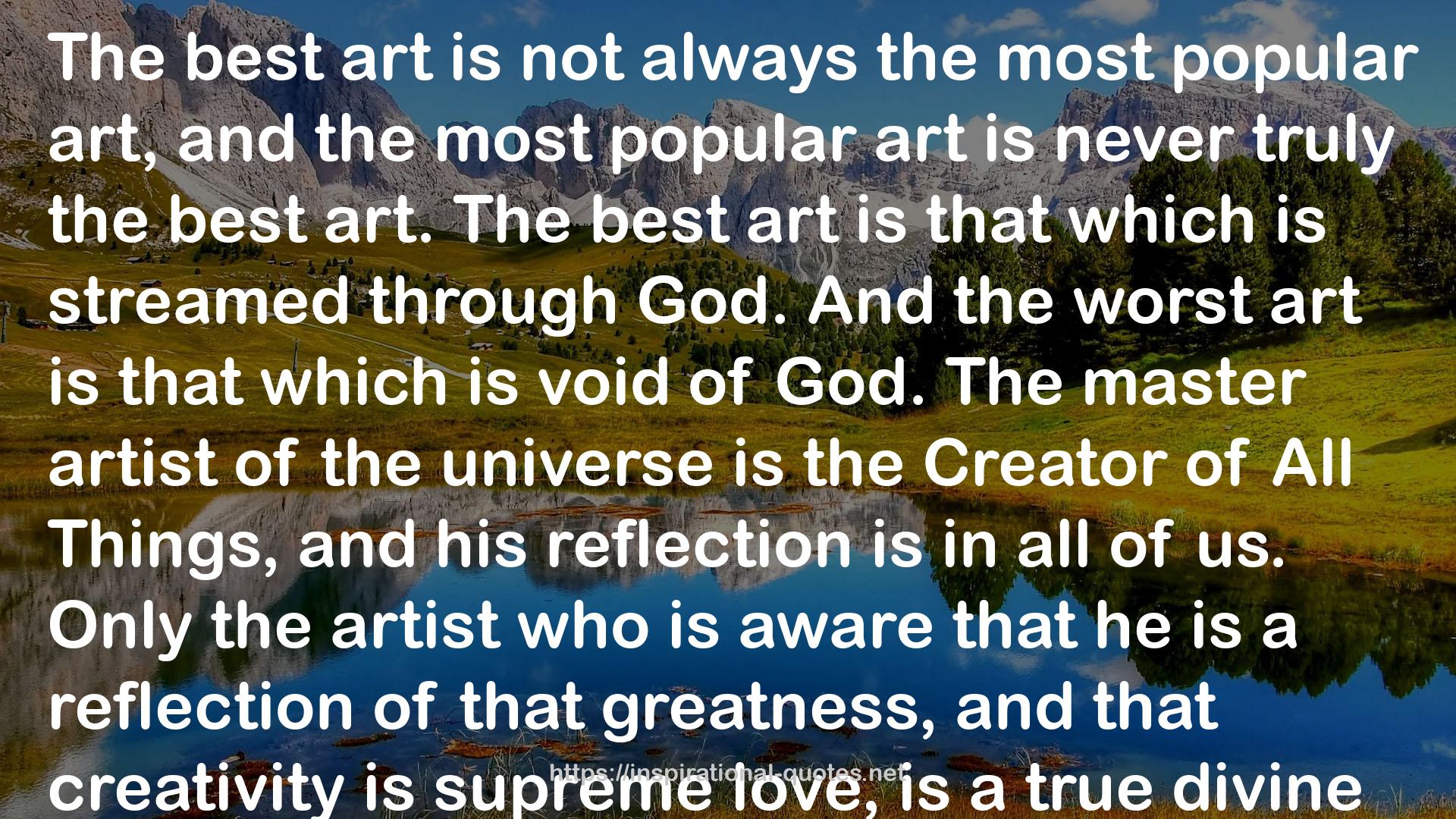 the most popular art  QUOTES