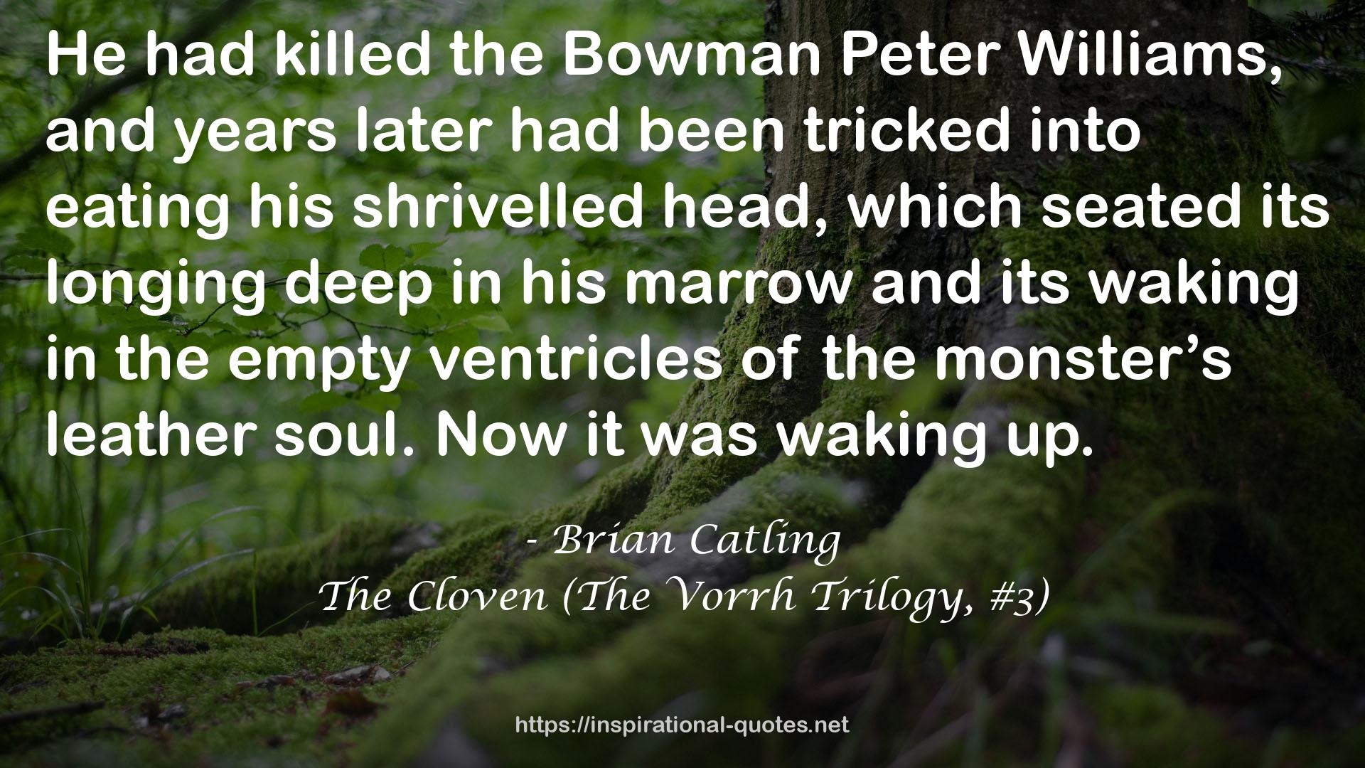 The Cloven (The Vorrh Trilogy, #3) QUOTES