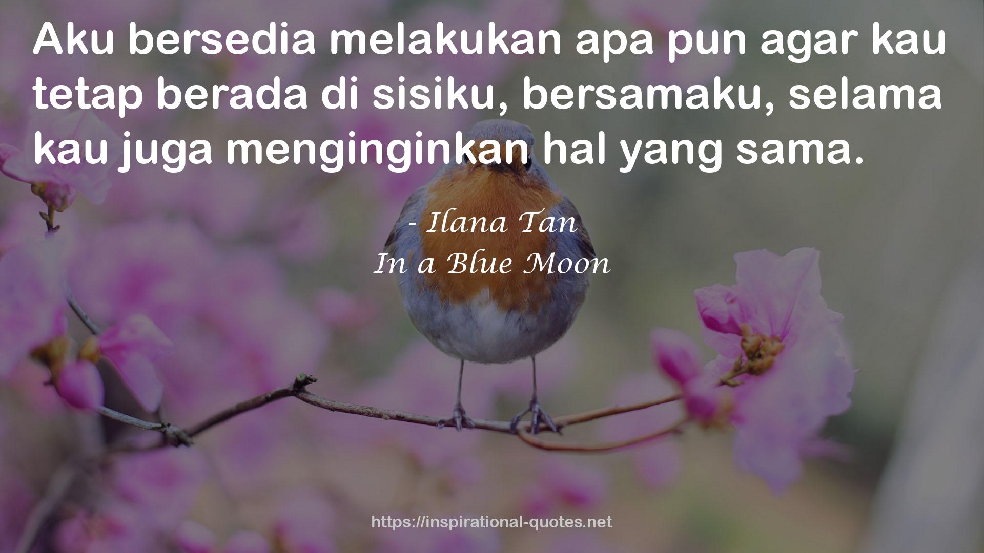 In a Blue Moon QUOTES