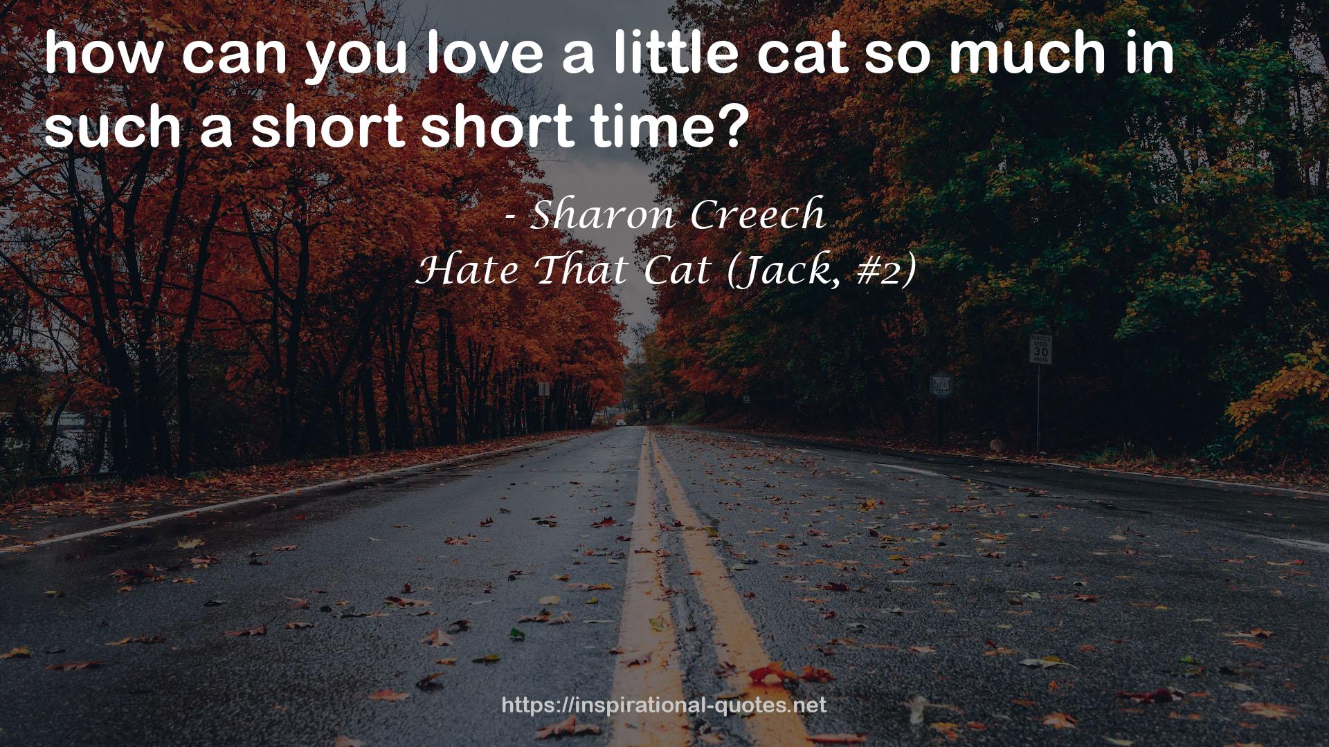 Hate That Cat (Jack, #2) QUOTES