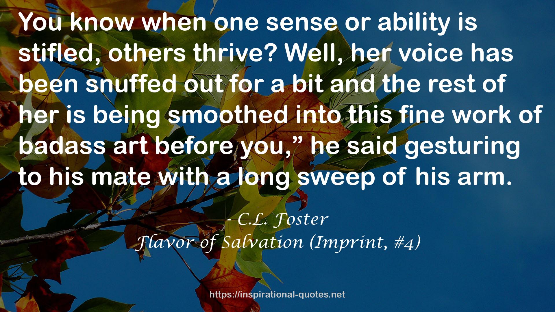 Flavor of Salvation (Imprint, #4) QUOTES