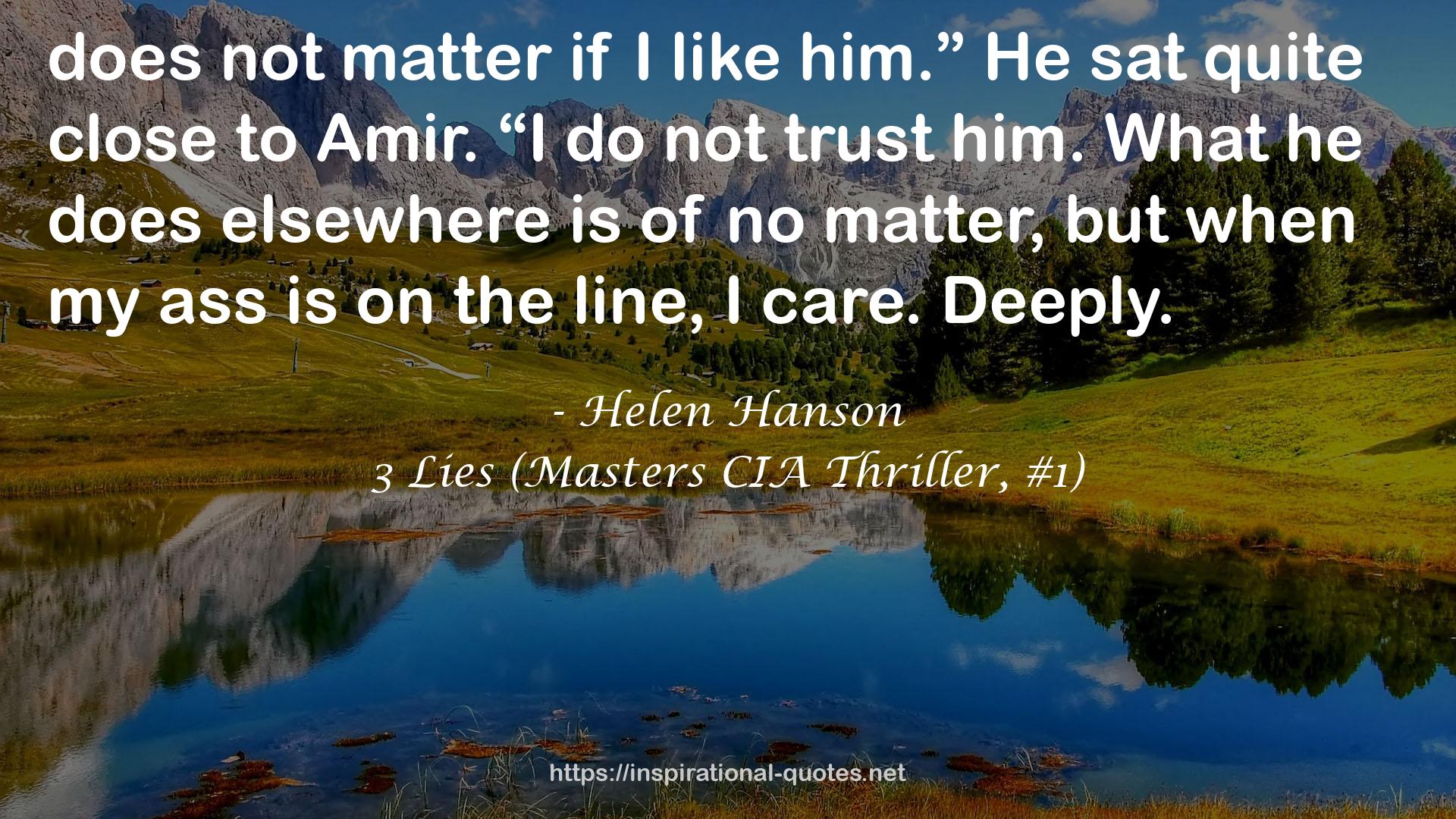 3 Lies (Masters CIA Thriller, #1) QUOTES