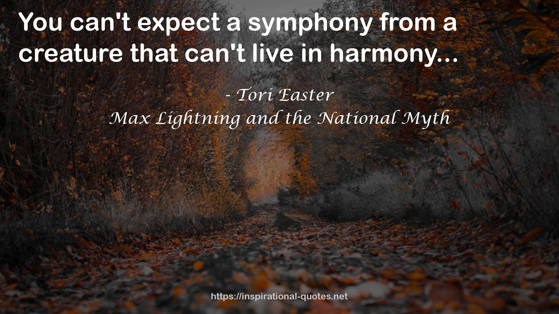 Max Lightning and the National Myth QUOTES