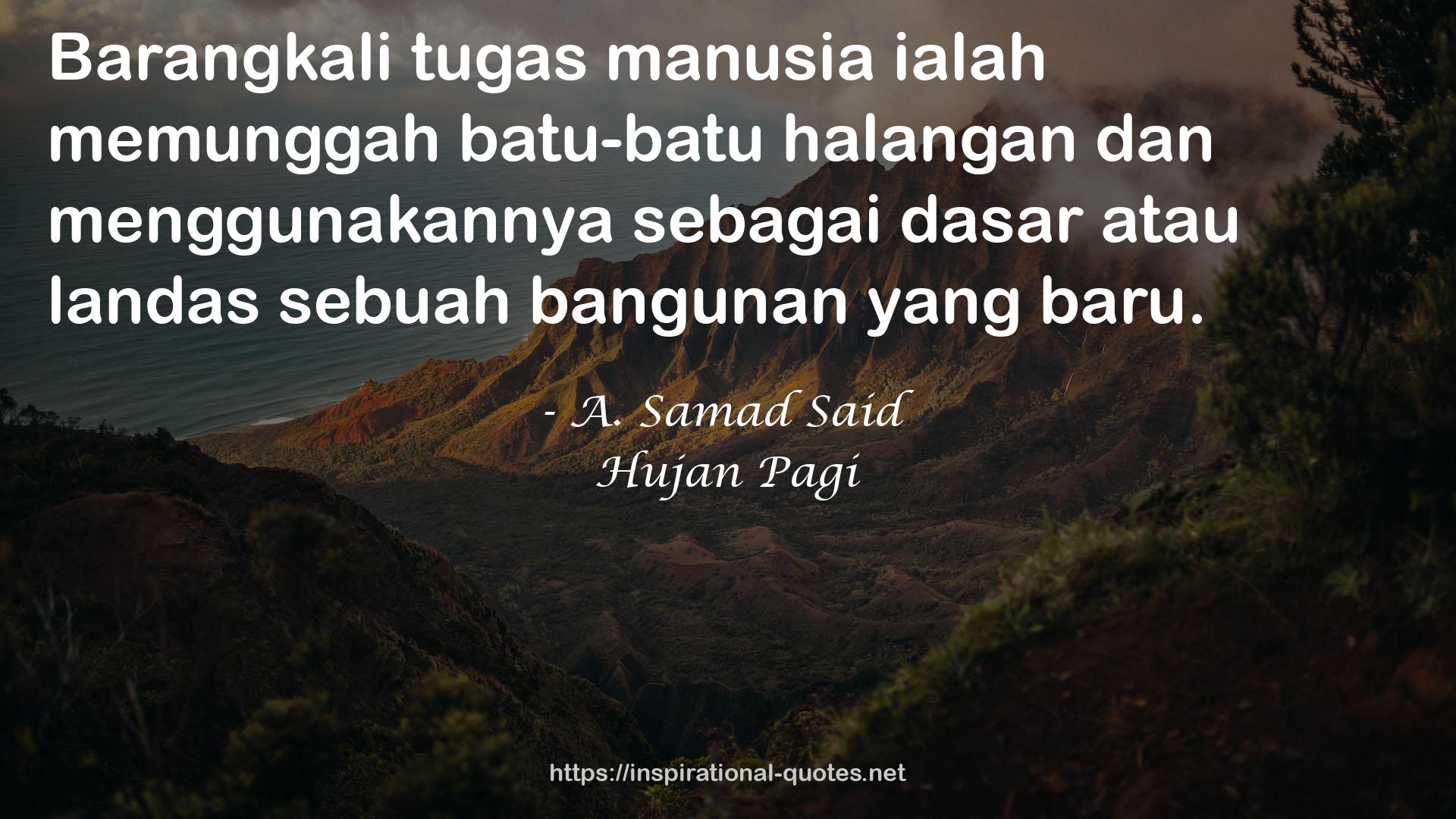 Hujan Pagi QUOTES