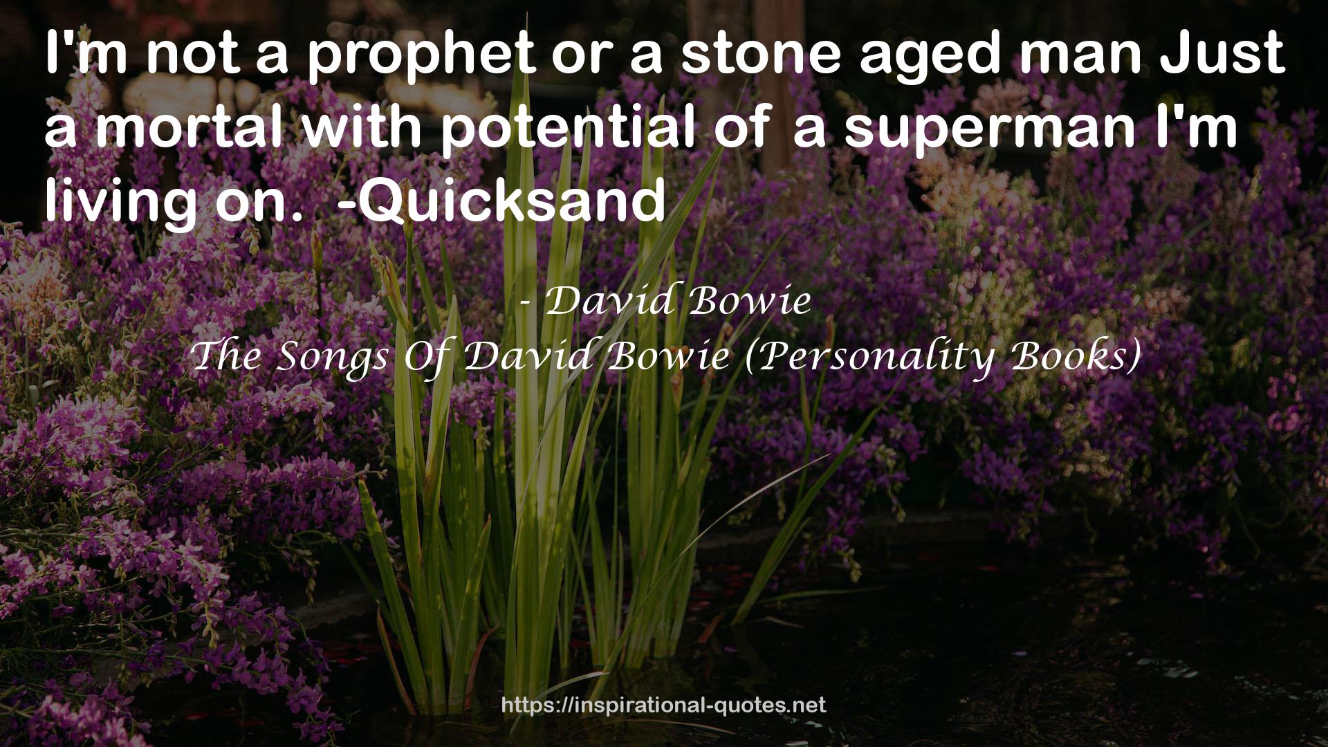 The Songs Of David Bowie (Personality Books) QUOTES