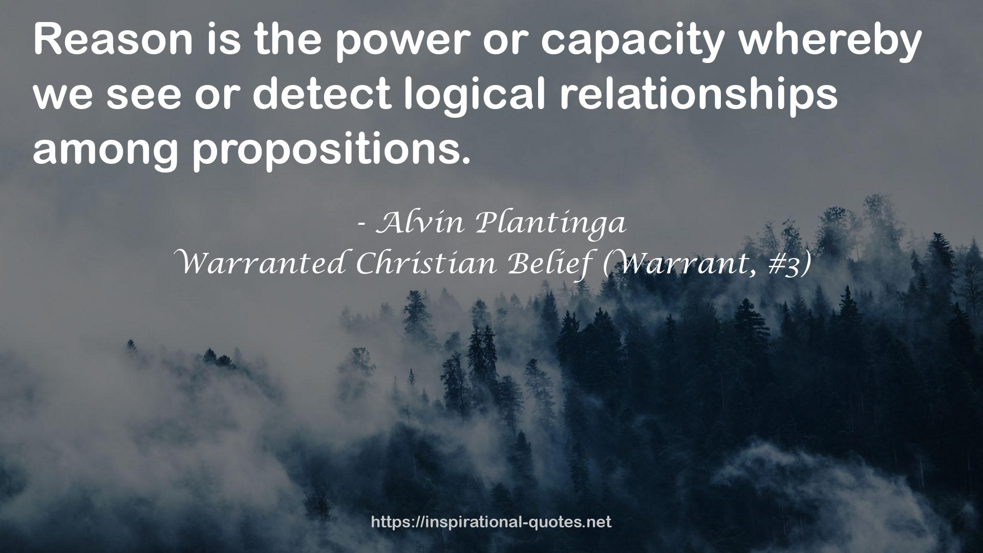 Warranted Christian Belief (Warrant, #3) QUOTES